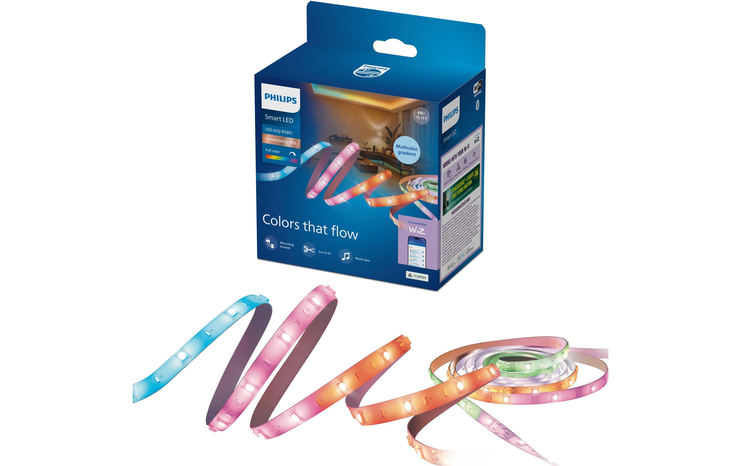 Philips Smart Lighting Lightstrip RGBIC 4m Type-C Weiss – Smarter LED-Streifen RGBIC von Philips Smart Lighting