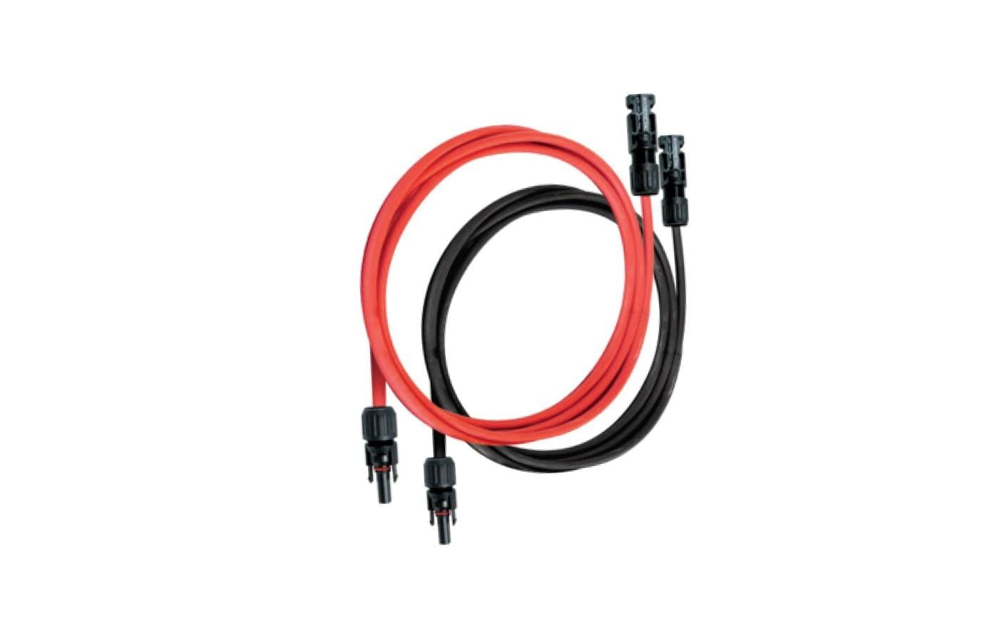 UNITECK Anschlusskabel Set 2 x 10m 4 mm^2 - Rot / Schwarz