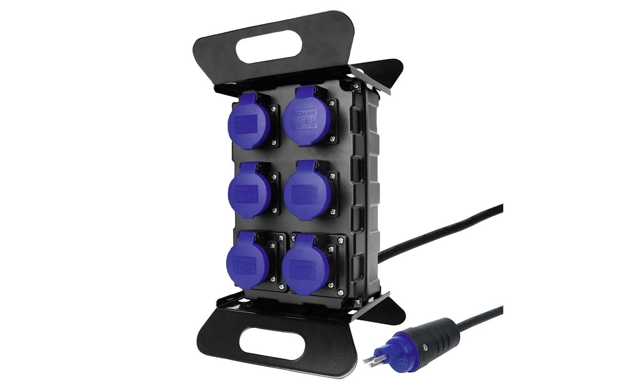 STEFFEN Stromverteiler mit Ständer, 6 x T23 – Stromverteiler von STEFFEN
