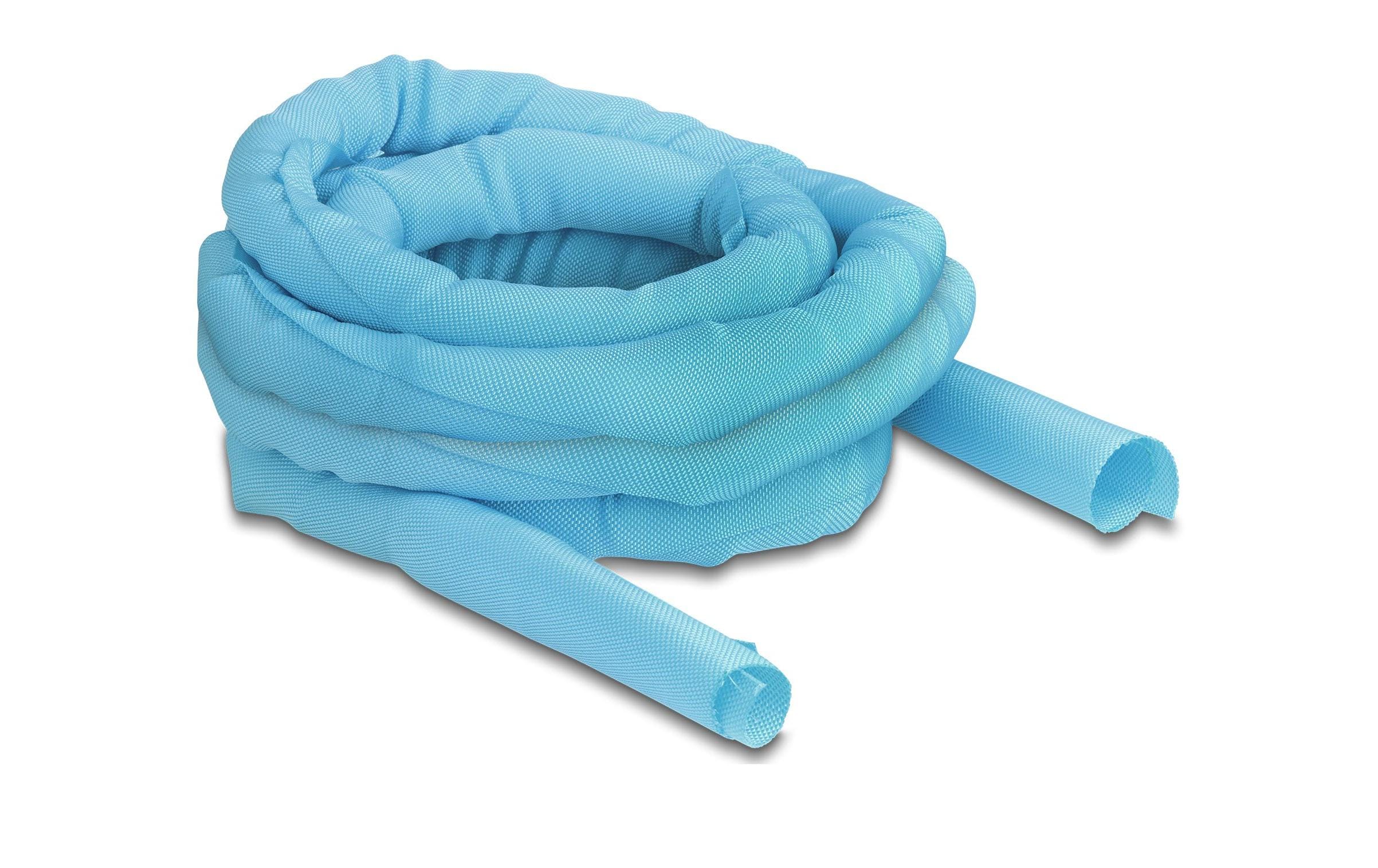 Delock Kabelschlauch selbstschliessend 5 m x 25 mm Blau – Kabelschlauch von Delock