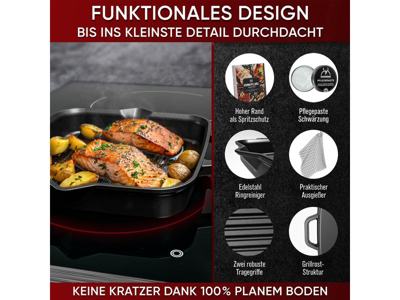 Eingebrannte Grillpfanne 26cm