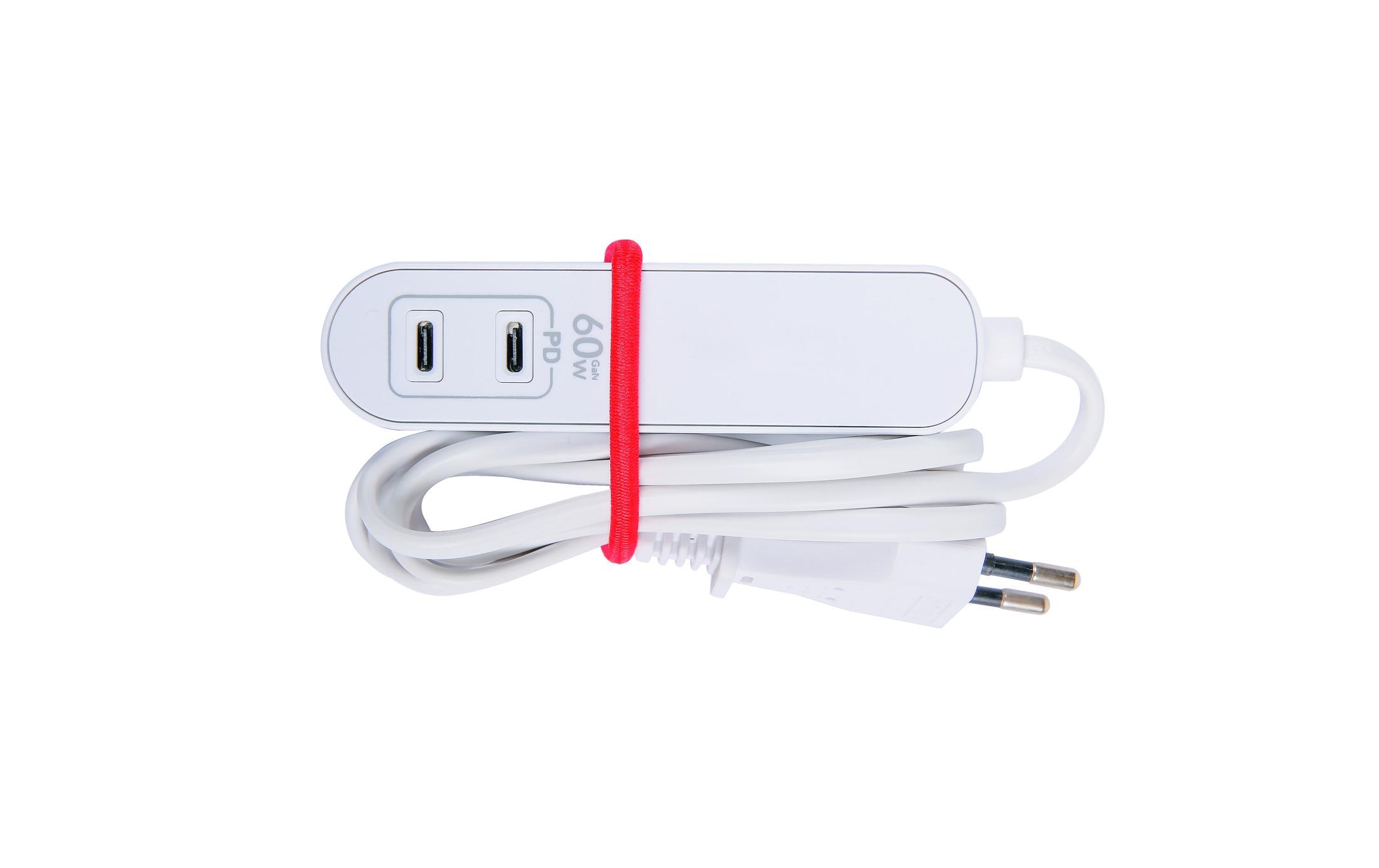 SKROSS Steckdosenleiste Travel Station, 1xEU-Dose, 2xUSB-C, 1.5 m – Reise-Steckerleiste von SKROSS