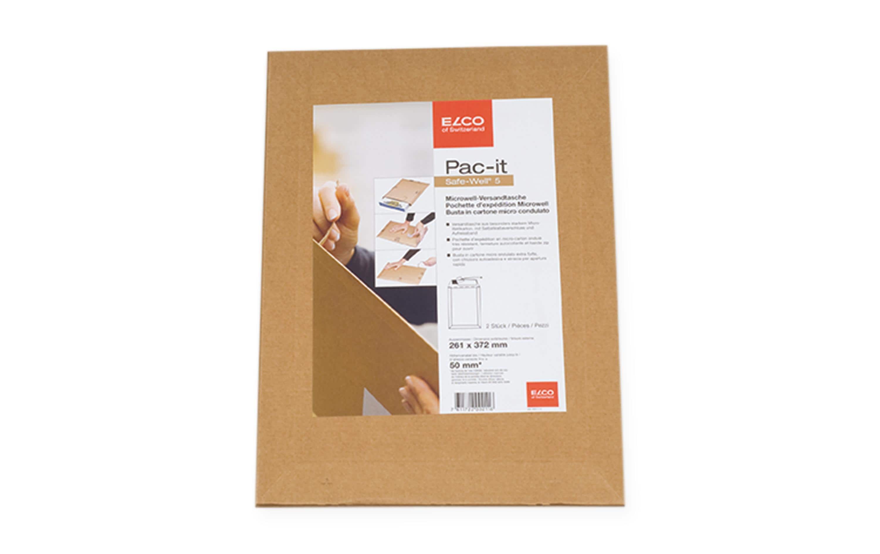 ELCO Versandhülle Pac-it Safe 261 x 372 mm, 1 Stück – Versandkarton von ELCO