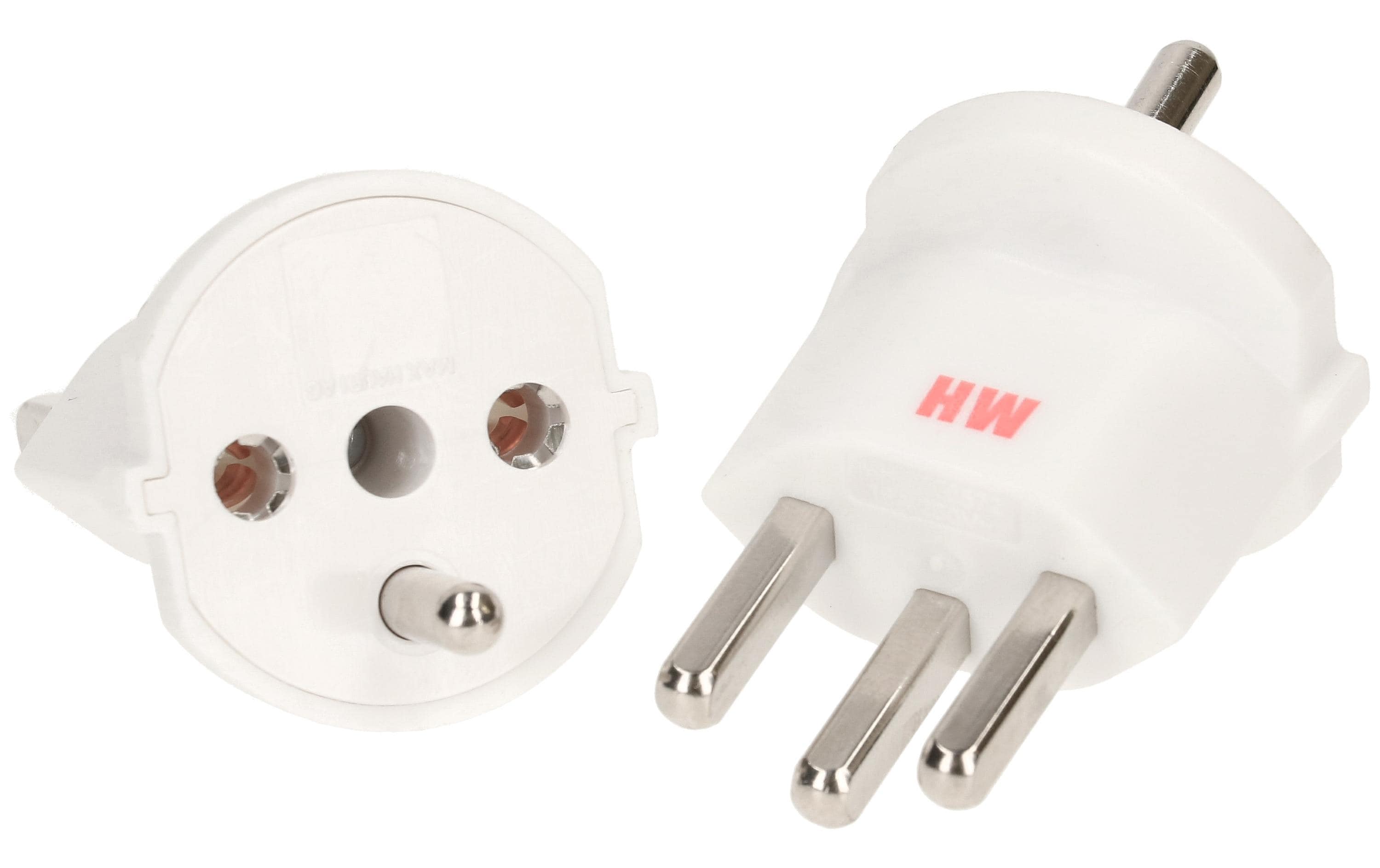 Max Hauri Fixadapter Schuko – Typ 23 Weiss – Fixadapter von Max Hauri