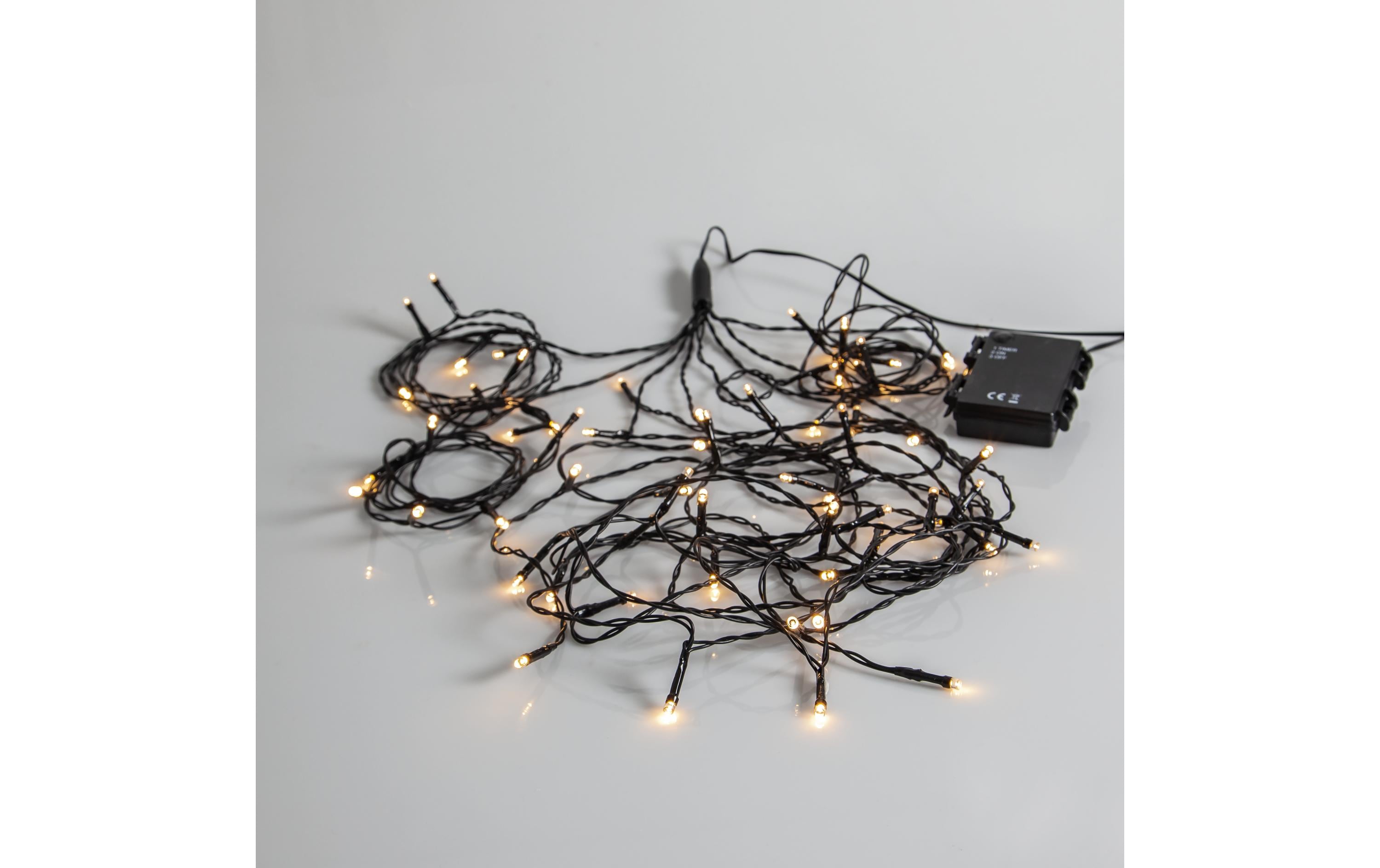 Star Trading LED-Lichterkette Akku mit 8 Strängen 64 LED, 270 cm, outdoor – Lichterkette batteriebetrieben von Star Trading