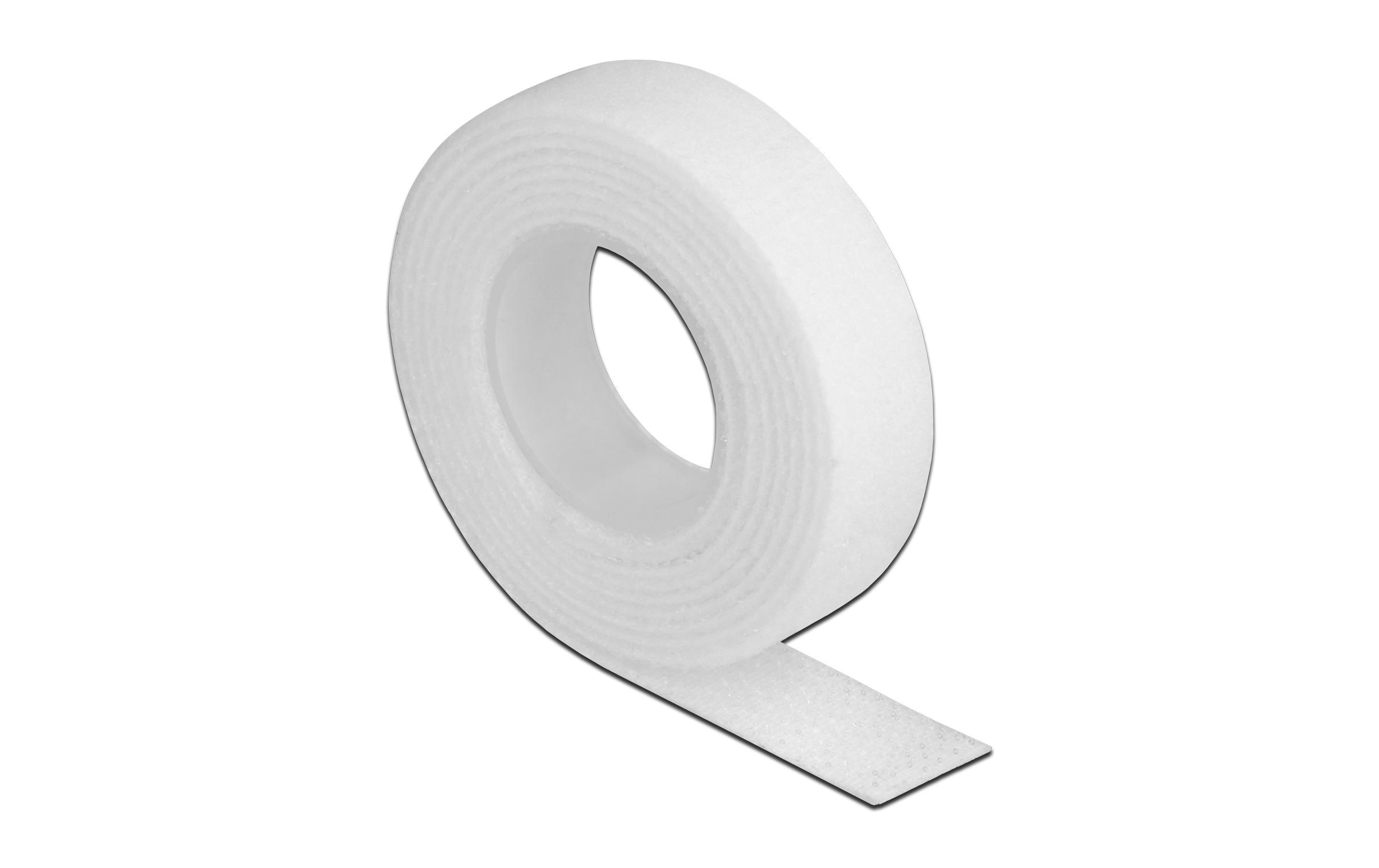 Delock Klettband 1 m x 13 mm Weiss – Klettband von Delock
