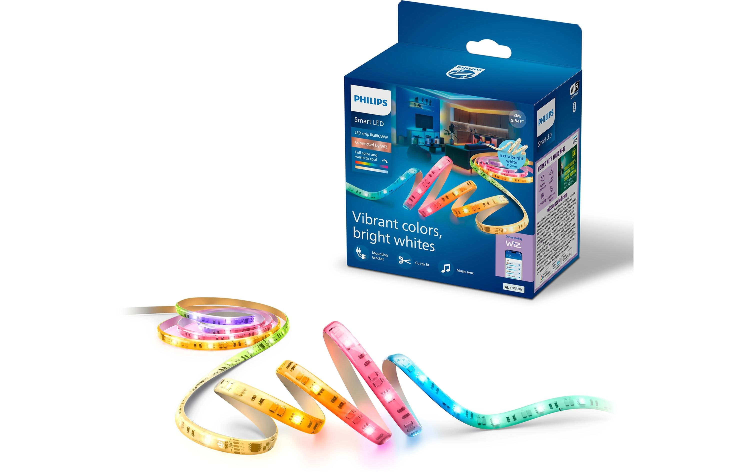 Philips Smart Lighting Lightstrip RGBICWW 3m 3 m, Type-C – Smarter LED-Streifen RGBICWW von Philips Smart Lighting