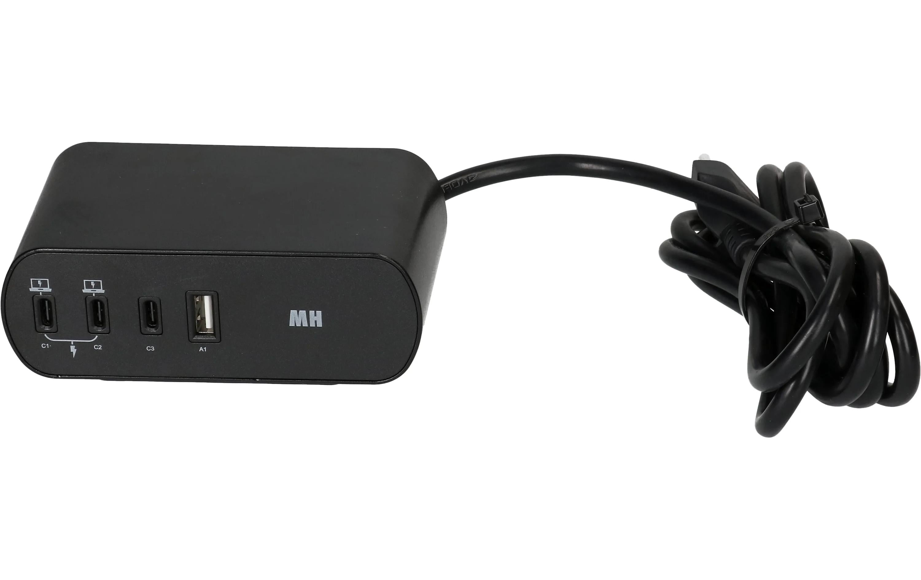 Max Hauri Steckdosenleiste Desktop Charger PD65W Schwarz – Tischsteckdosenleiste von Max Hauri