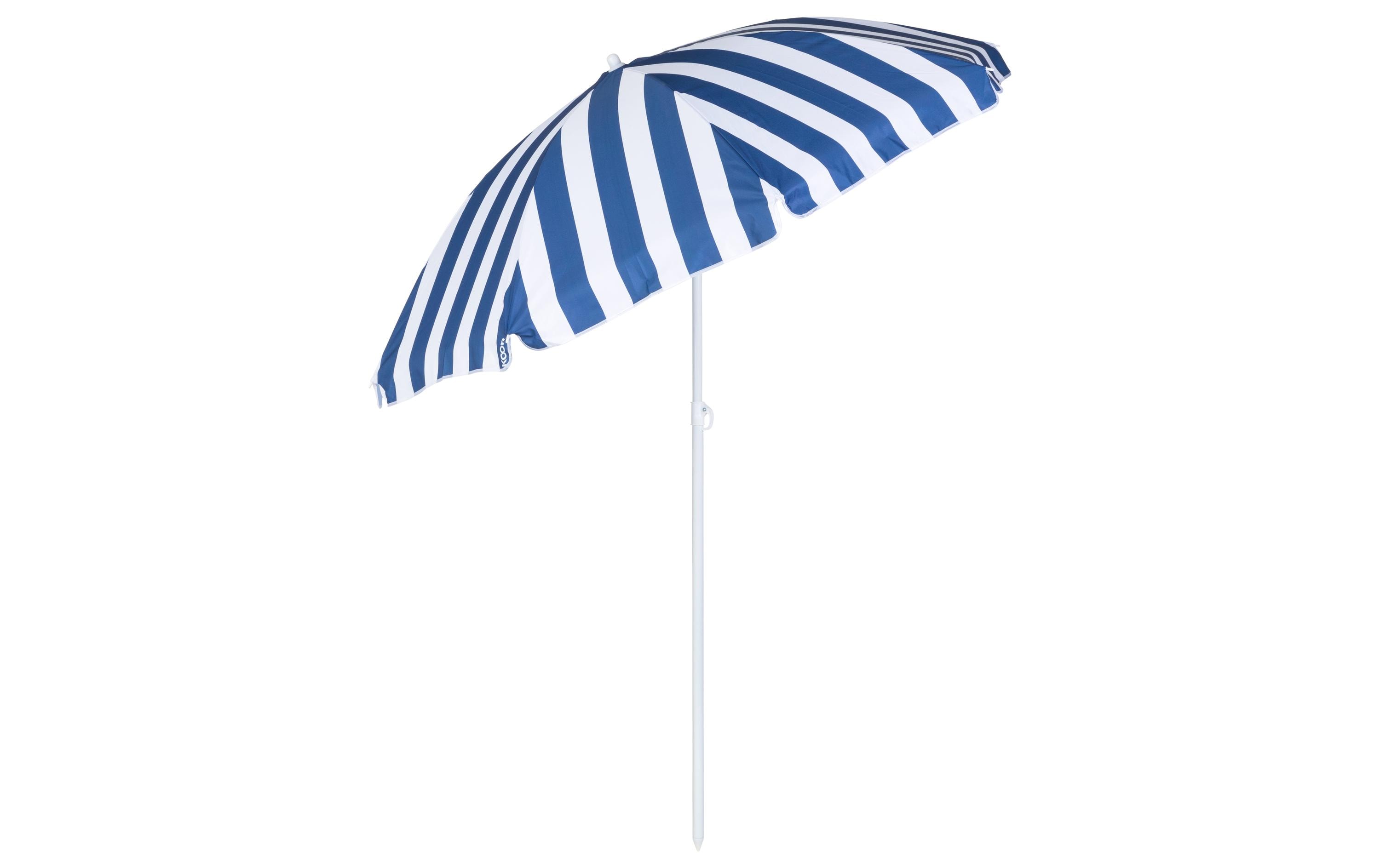 KOOR, Sonnenschirm Marino 180 cm, Blau/Weis