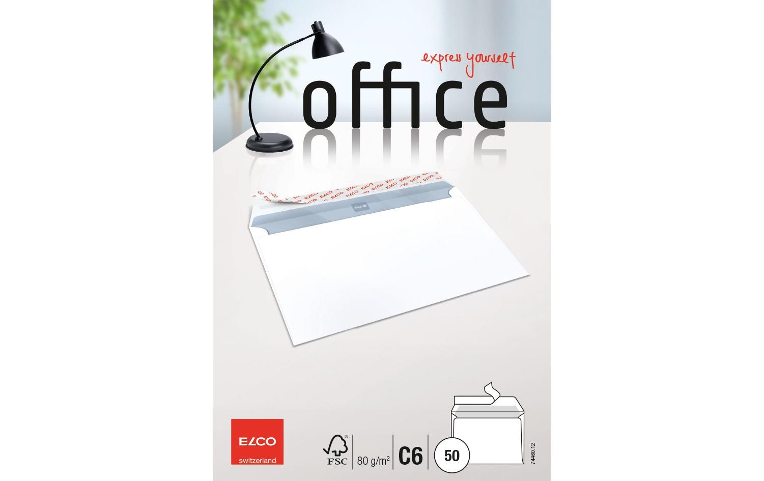 ELCO Couvert Office C6 ohne Fenster, 50 Stück – Couvert von ELCO