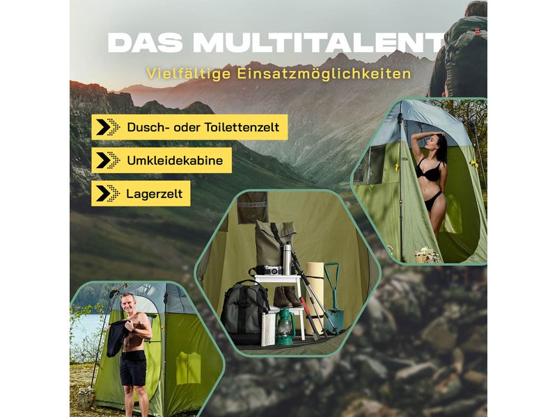 Where Tomorrow Pop Up Duschzelt Grün