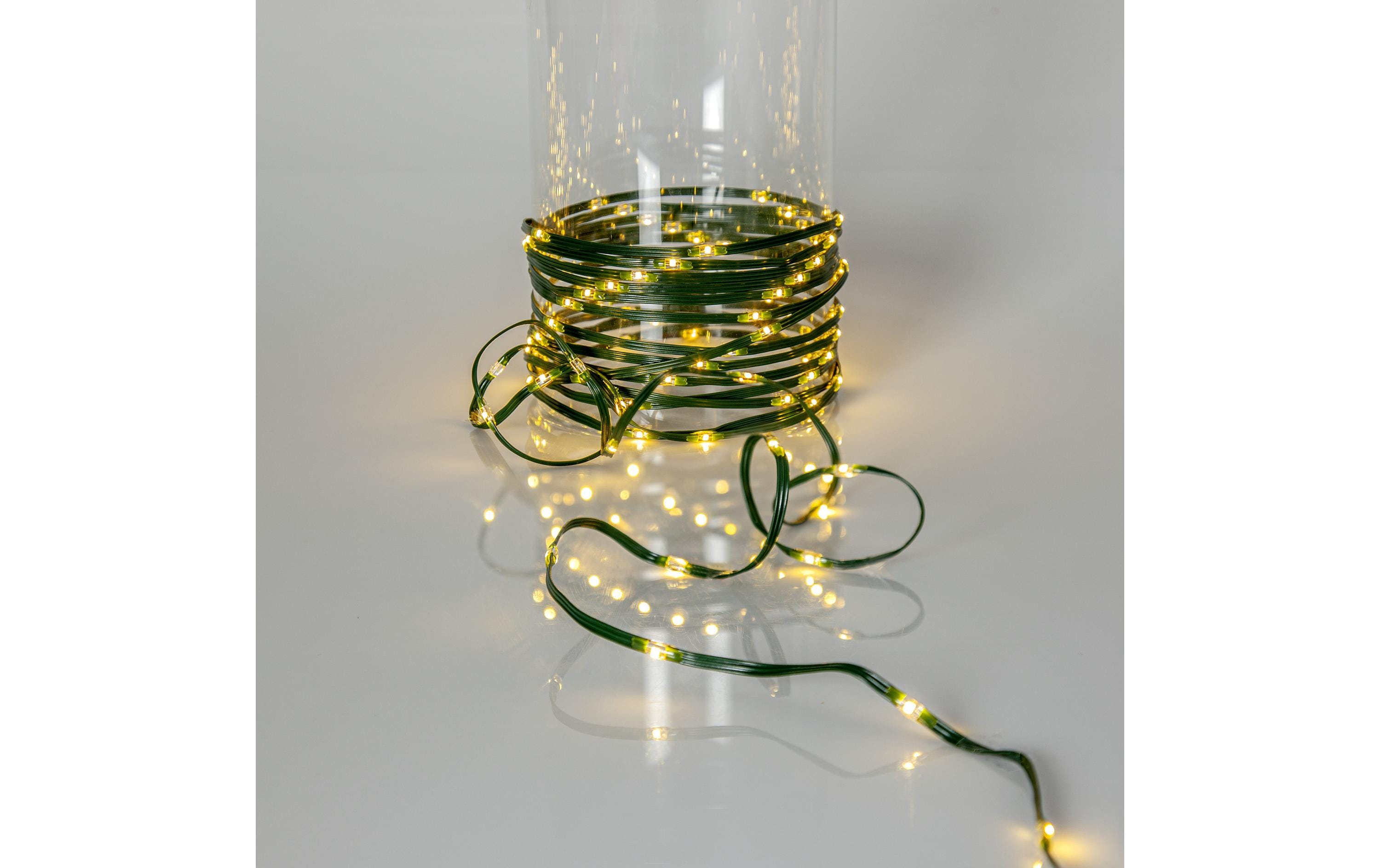 Star Trading LED-Lichterkette Dew Drop Micro Warmweiss (WW)