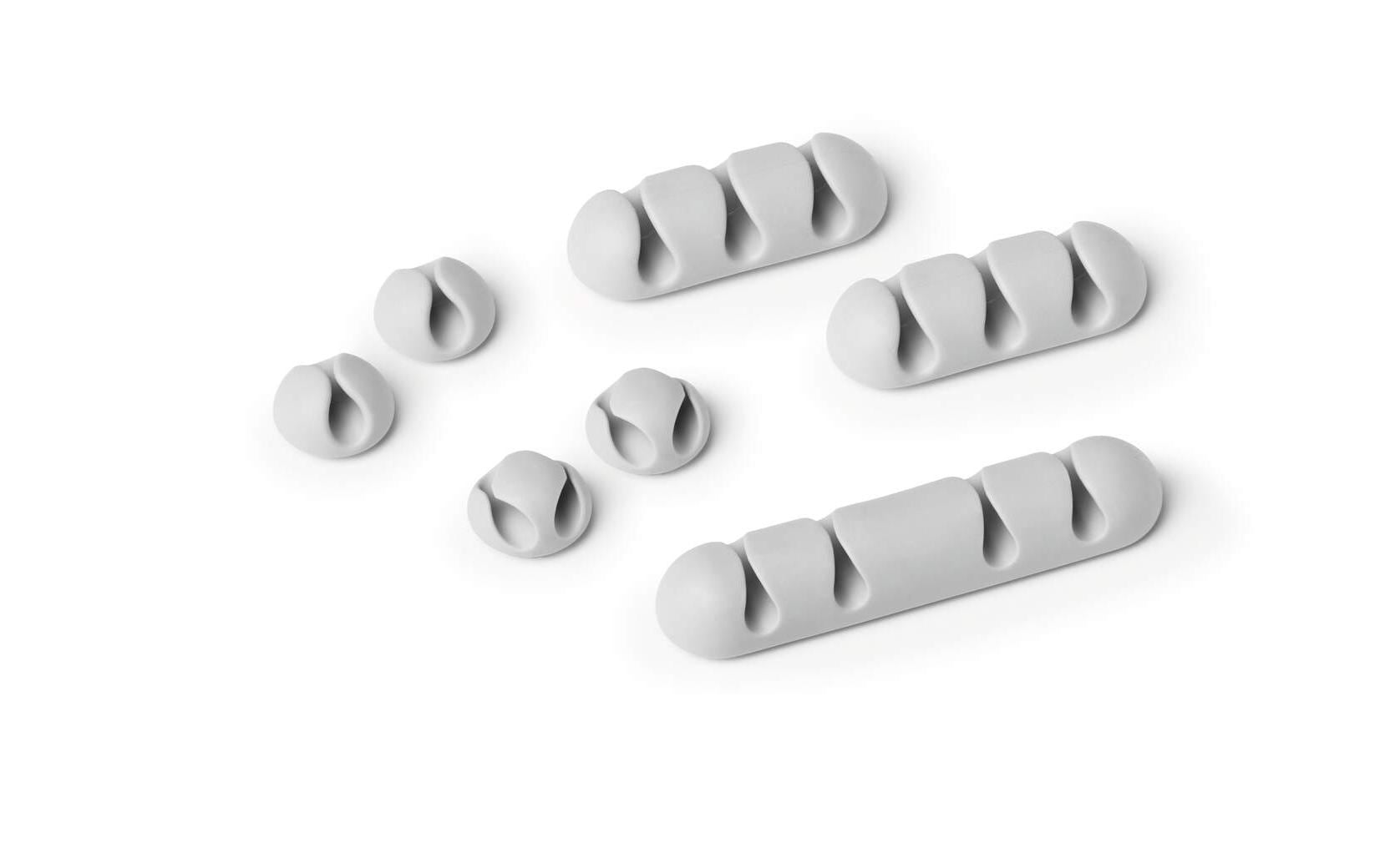 DURABLE Kabel-Clip Cavoline Clip Mix, 7 Stück, Grau – Kabelhalter von DURABLE