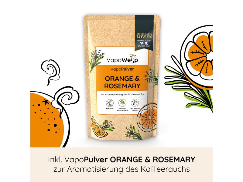 VapoWesp Räucherbox hellbraun