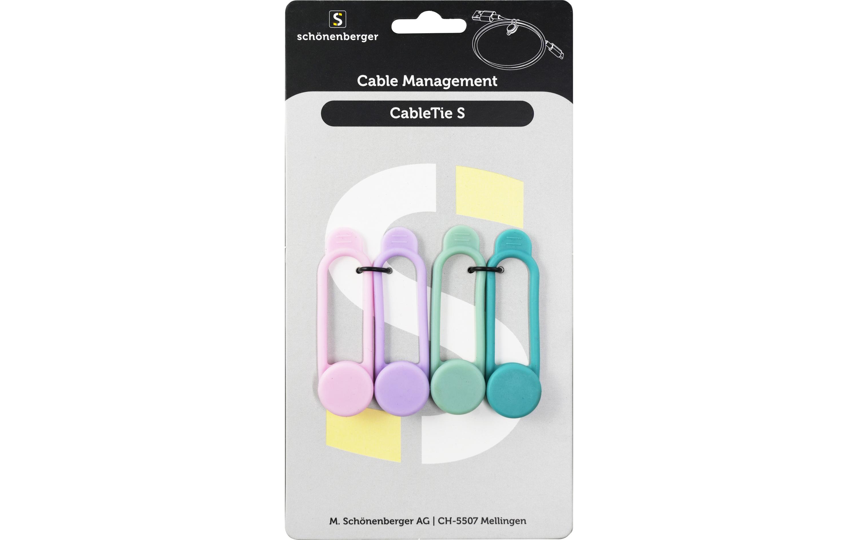 Schönenberger CableTie S Kabelhalterungen, 63 mm, Mehrfarbig – Kabelbinder von Schönenberger