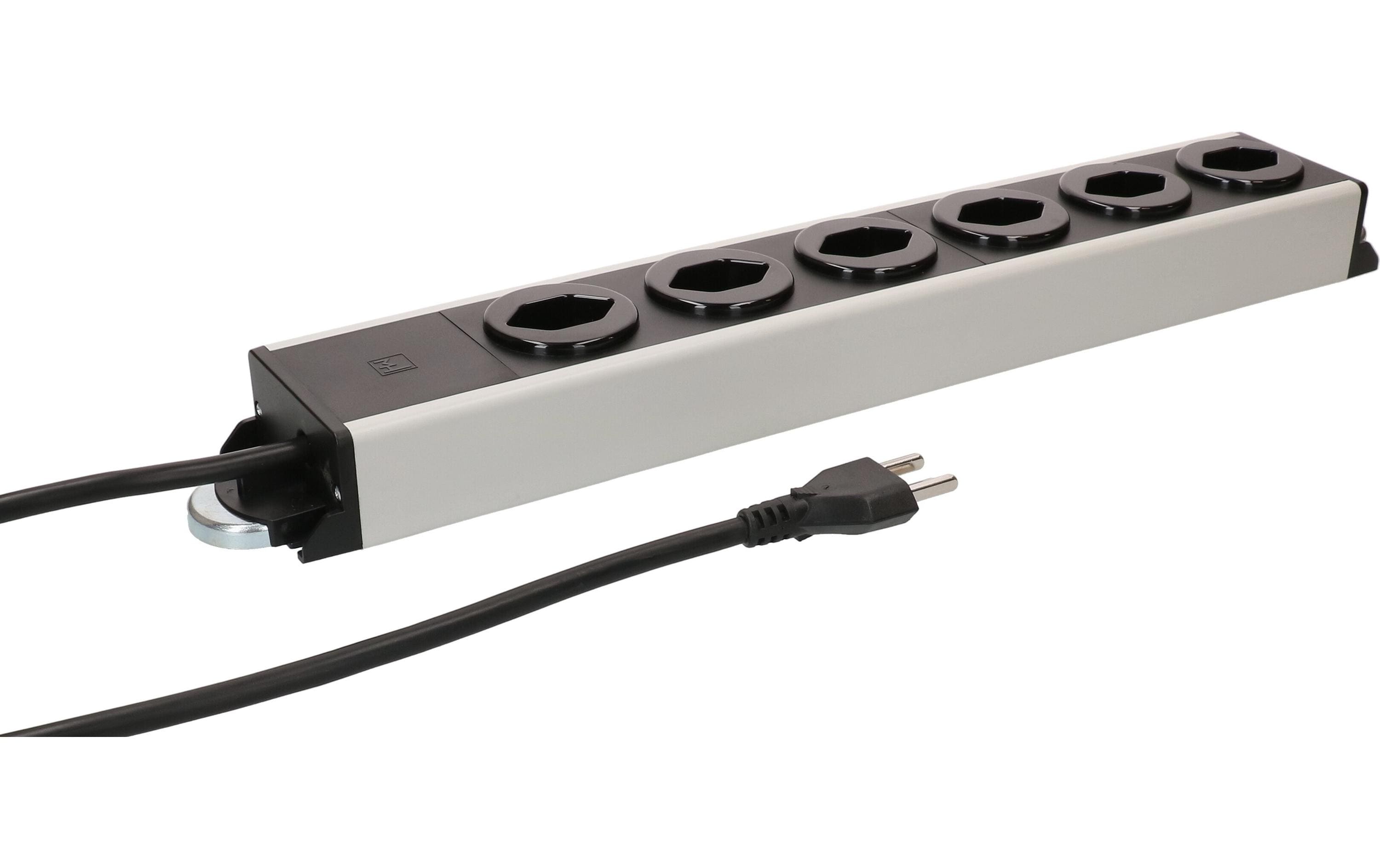 Max Hauri Steckdosenleiste Power Line 6x Typ 23 1.5m Magnet – Industrie-Steckerleiste von Max Hauri