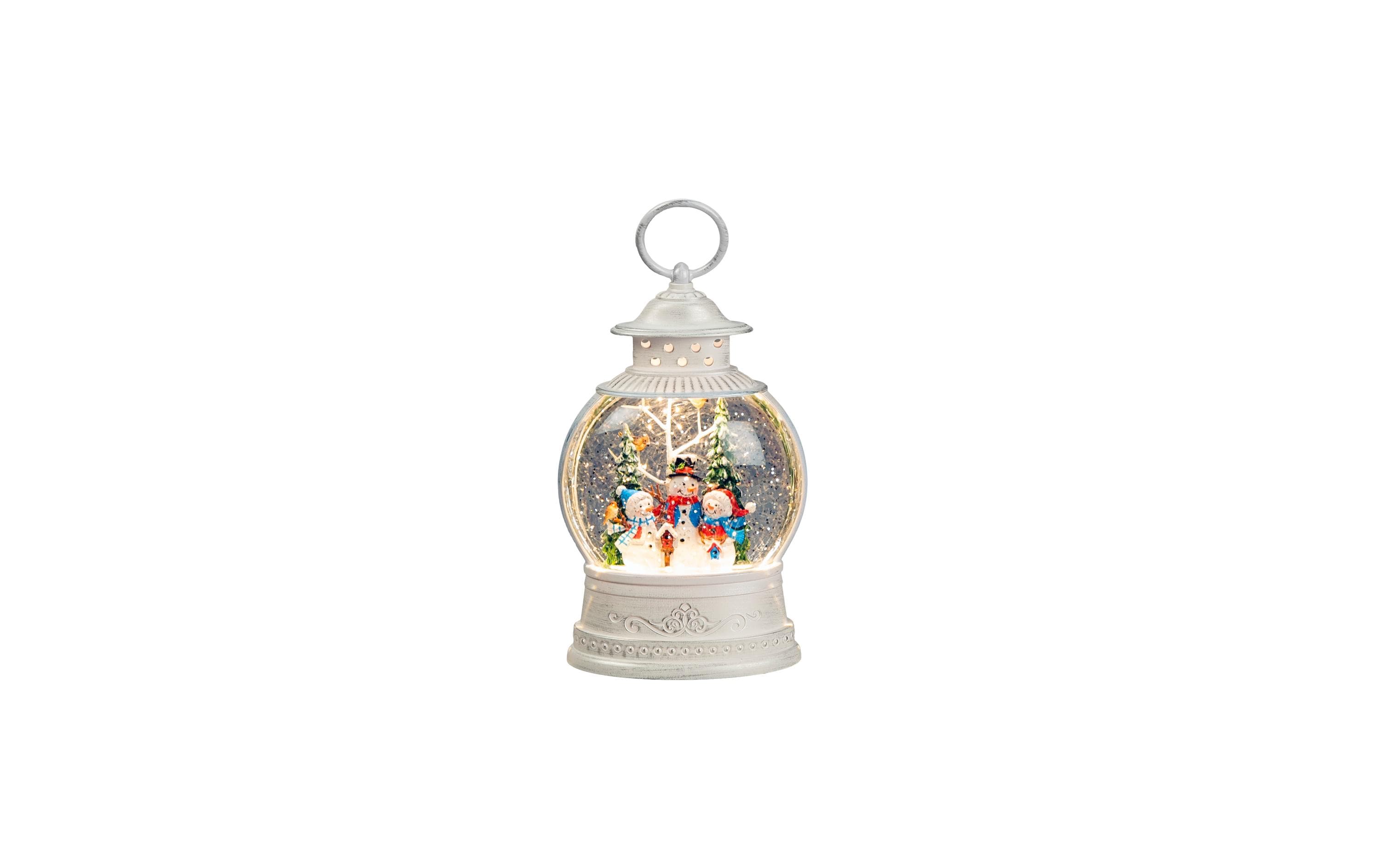 Konstsmide LED Wasserlaterne Schneemänner 21 cm