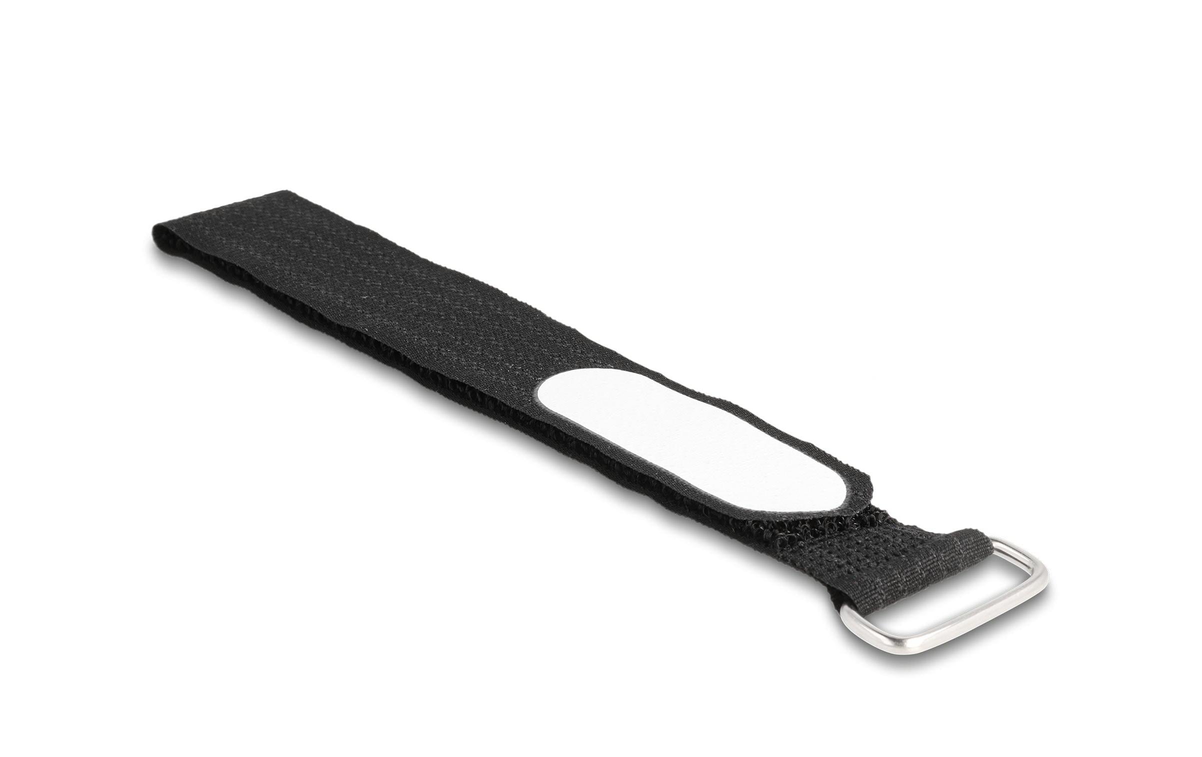 Delock Klettkabelbinder Schwarz 305 mm x 25 mm 5 Stück – Klettkabelbinder von Delock