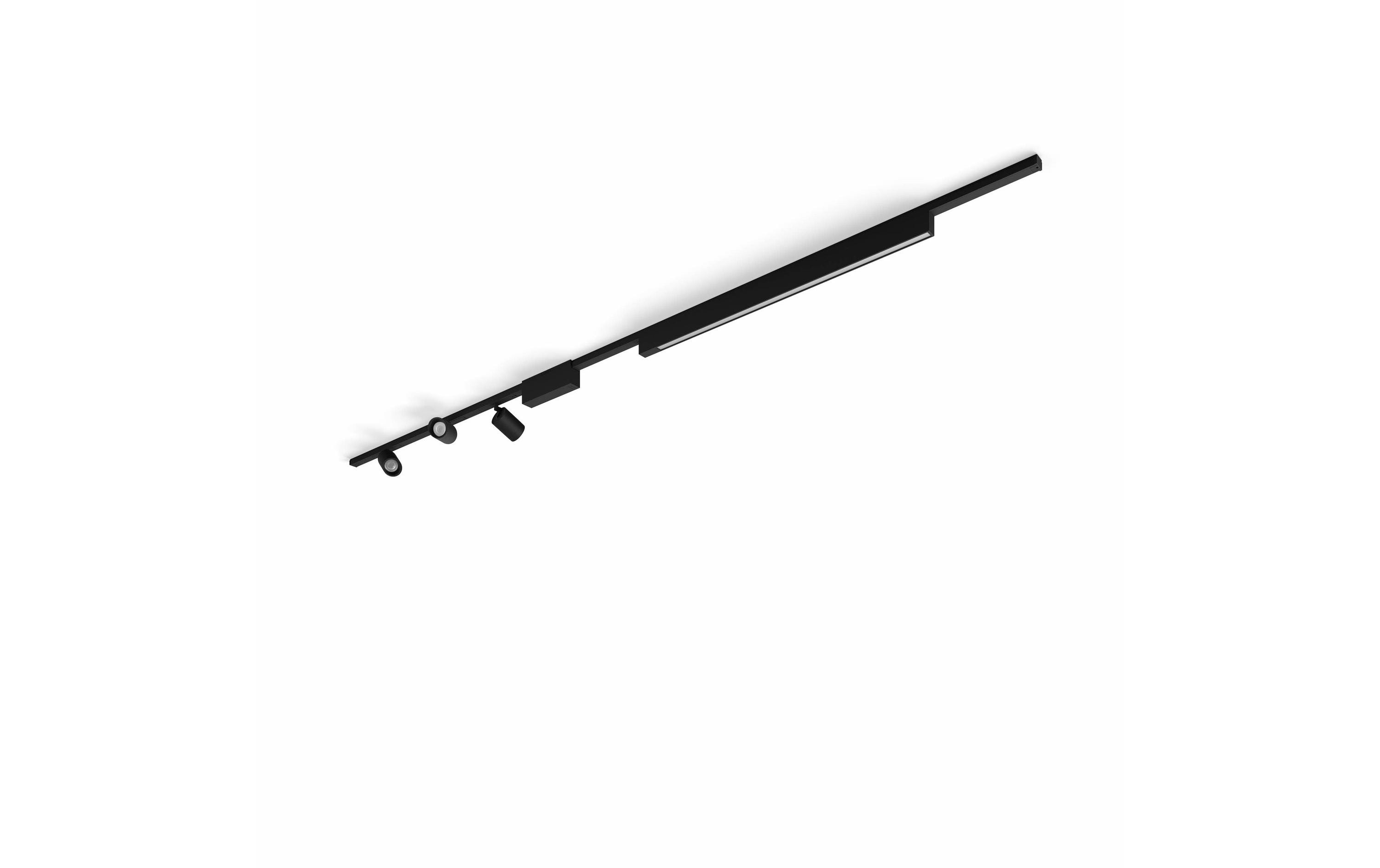 Philips Hue Perifo Basis-Set Deckenleuchte 3 Spots + Lightbar schwarz – Smarte Deckenleuchte für Philips Hue Perifo von Philips Hue