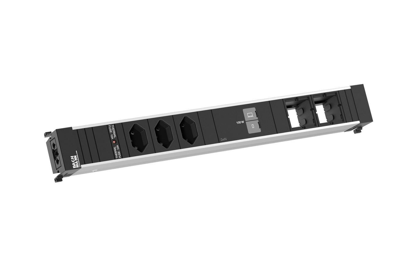 Bachmann Einbausteckerleiste CONF XL 3xT13 1xUSB C/C 100W 2xCM – Einbausteckdose von Bachmann