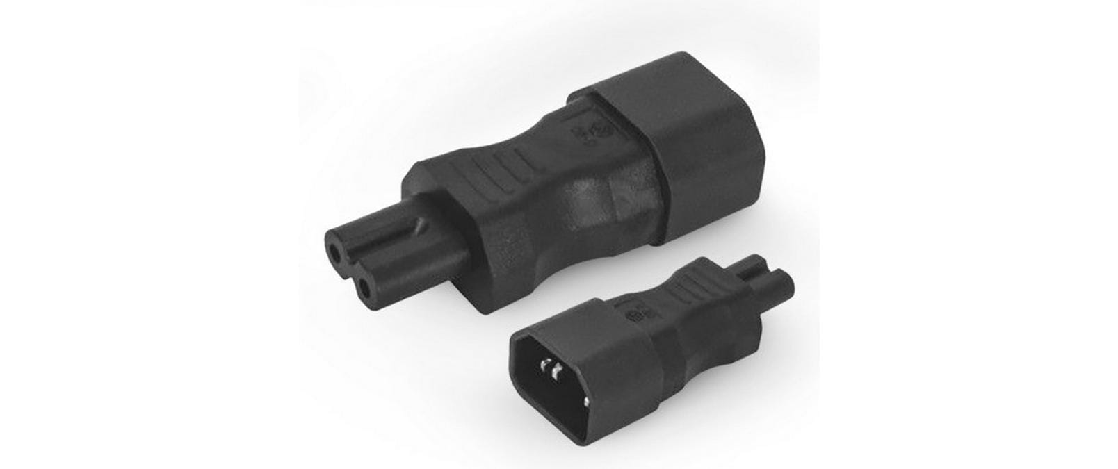 Alpha Elettronica Adapterstecker C7 - C14, gerade – Montagestecker von Alpha Elettronica