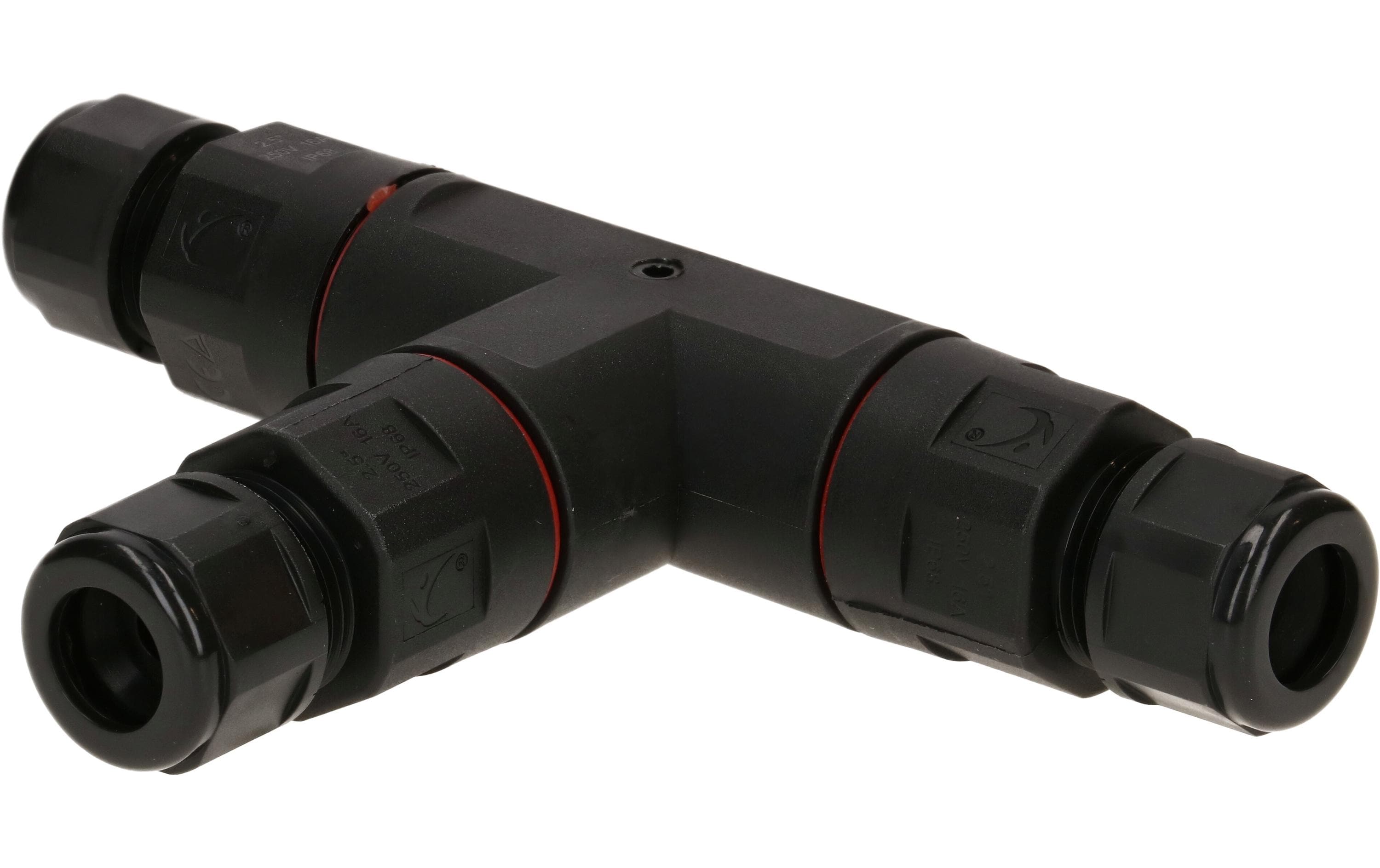 Max Hauri Kabelverbinder T-Stück IP68 3-polig, 16A / 250 V – Montagestecker von Max Hauri