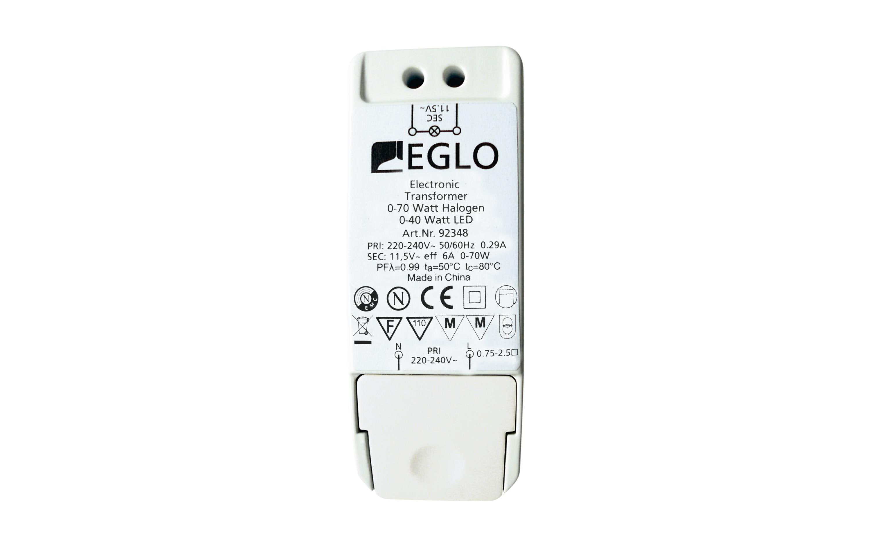 Eglo Professional Elektronisches Vorschaltgerät LED NV 11.5 V / AC dimmbar – Vorschaltgerät von Eglo Professional