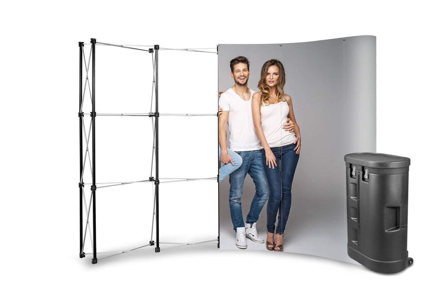 POP UP gebogen 3X4 in der Koffertheke
