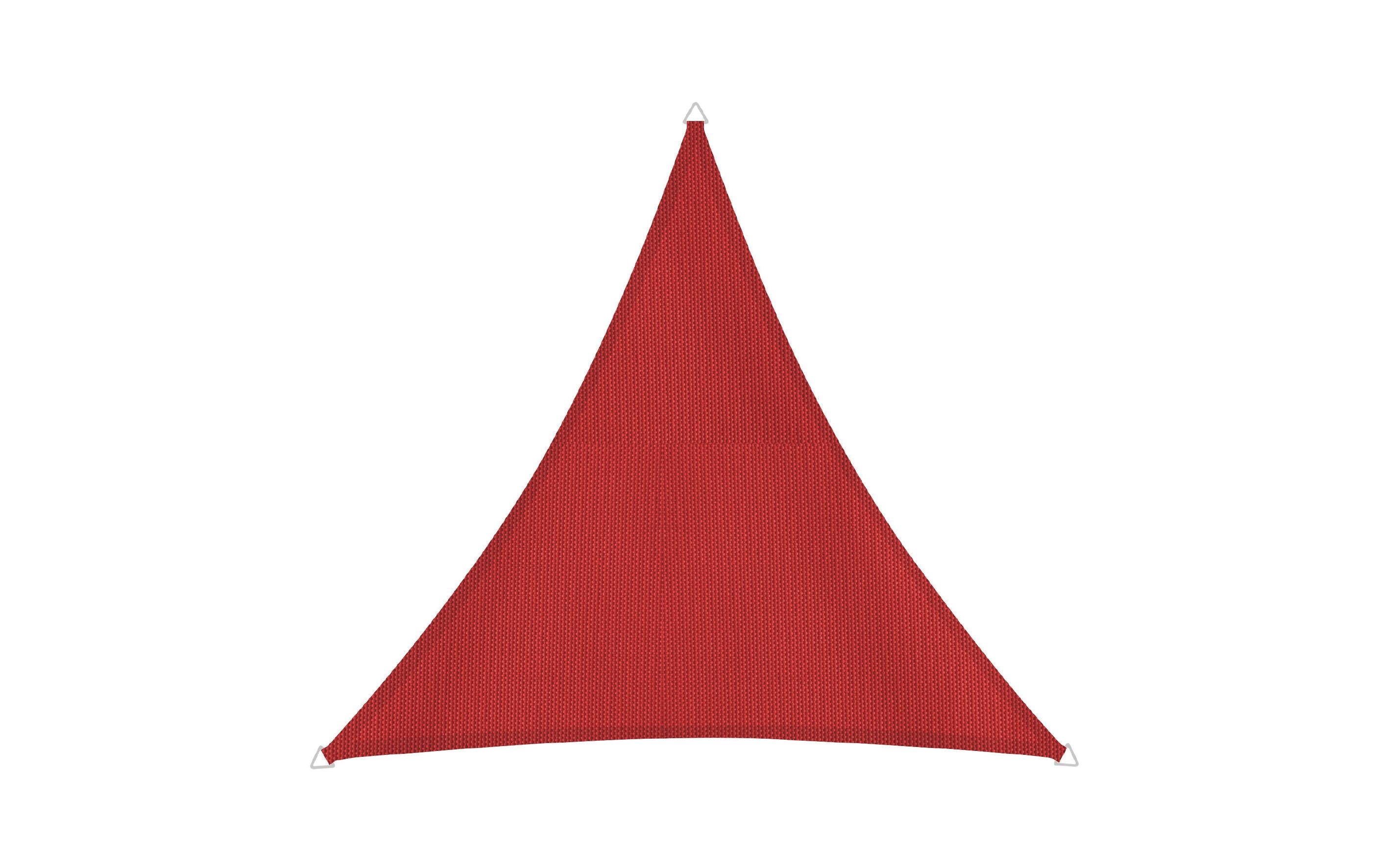 Windhager Sonnensegel Cannes, 3 m, Dreieckig, Rot