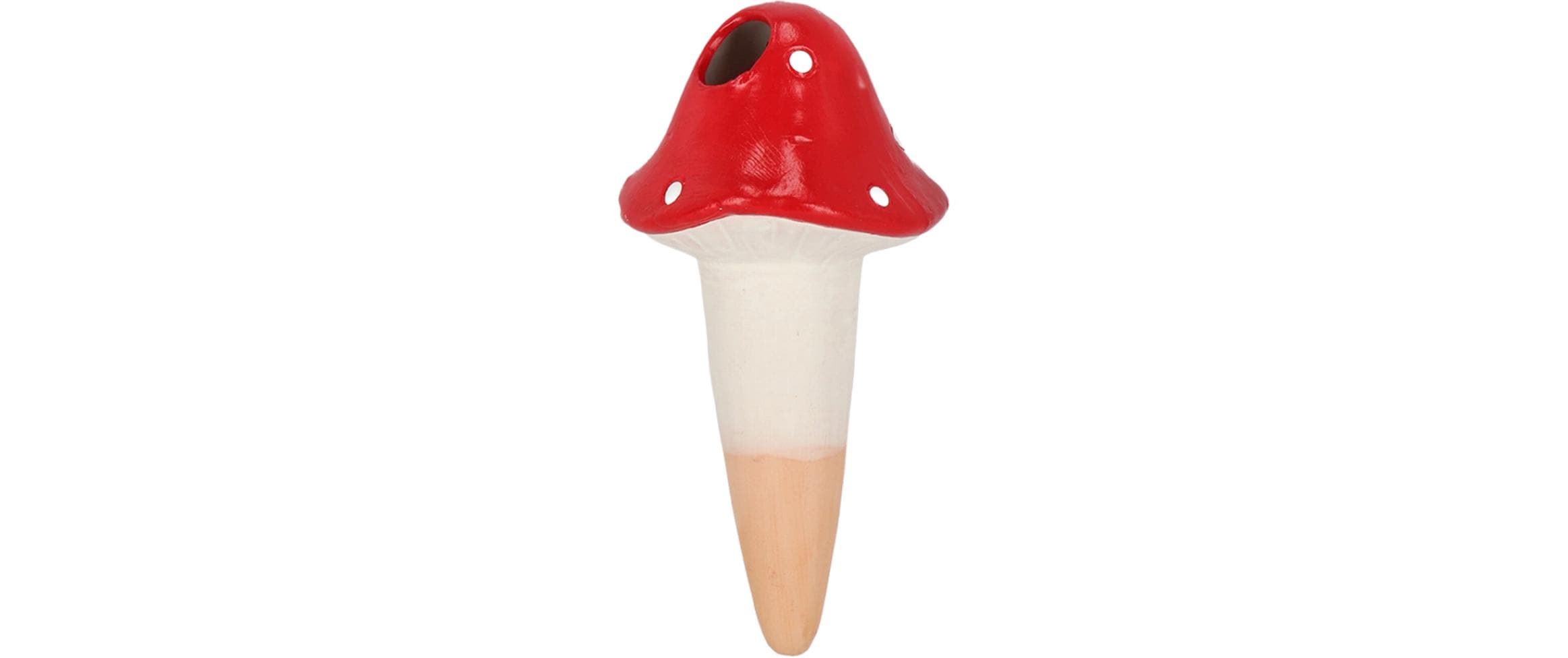 Esschert Design Wassertropfer Terrakotta Rot Weiss 8.3 cm