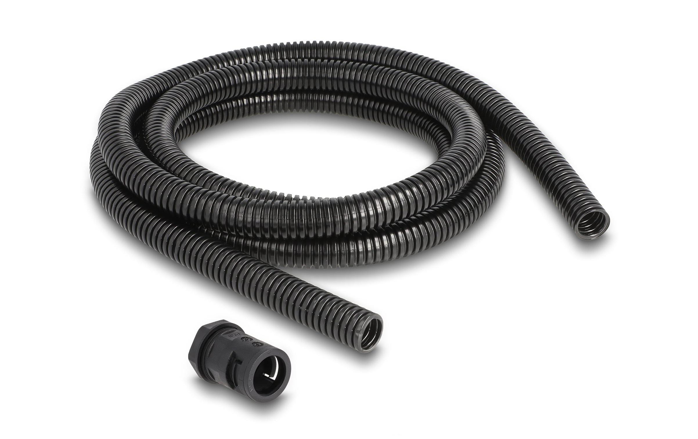 Delock Kabelschlauch 2 m x 15.8 mm Schwarz – Kabelschlauch von Delock