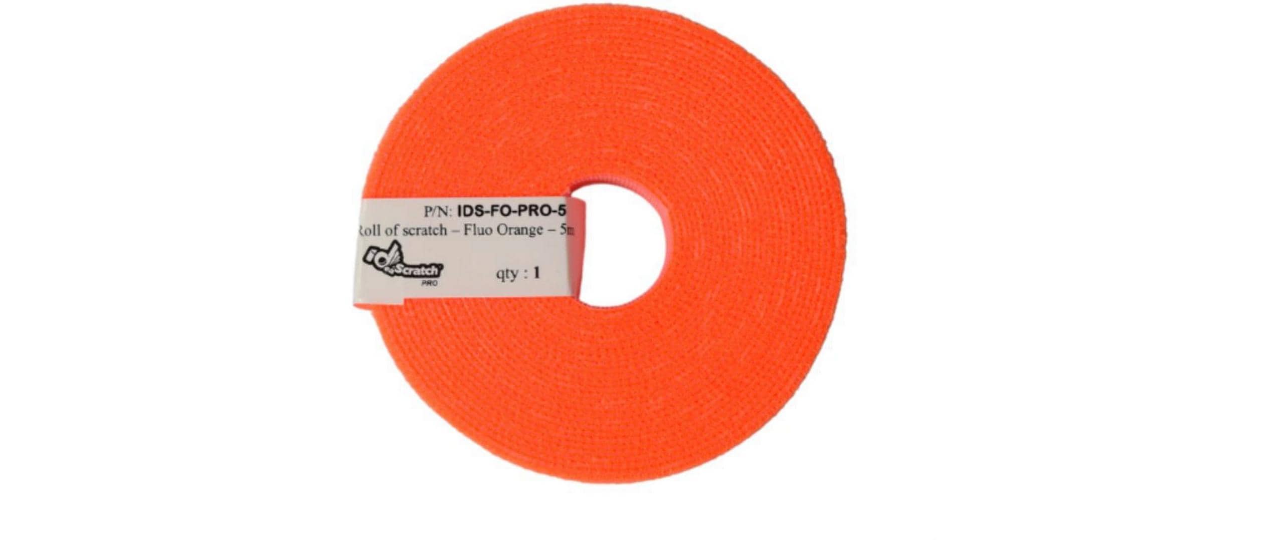 Patchsee Klettband-Rolle ID SCRATCH PRO Neonorange – Klettband-Rolle von Patchsee