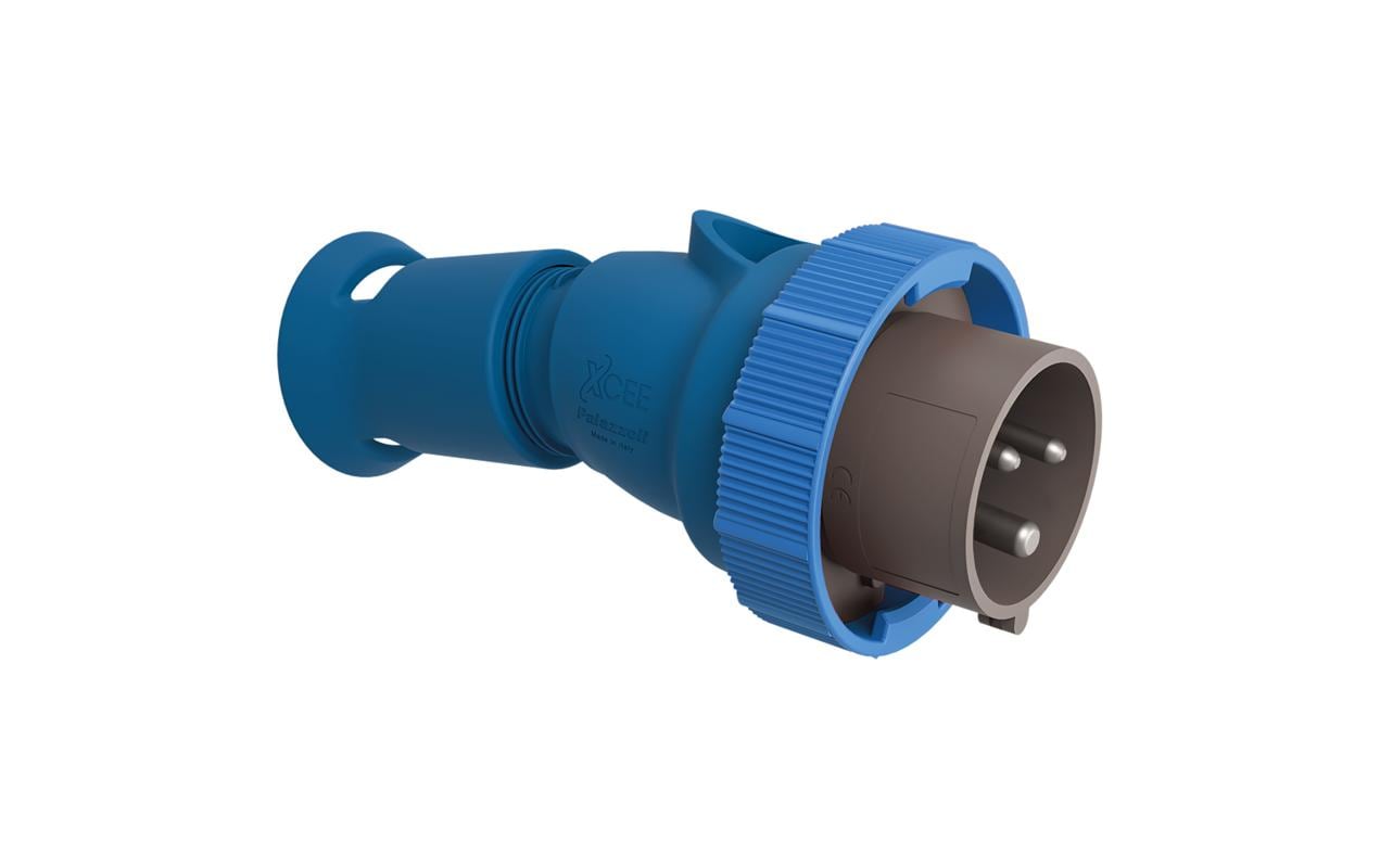 STEFFEN Palazzoli CEE Stecker 2LPE 16A 230 V 3P IP66 vernickelt – CEE-Stecker 16/3 von STEFFEN