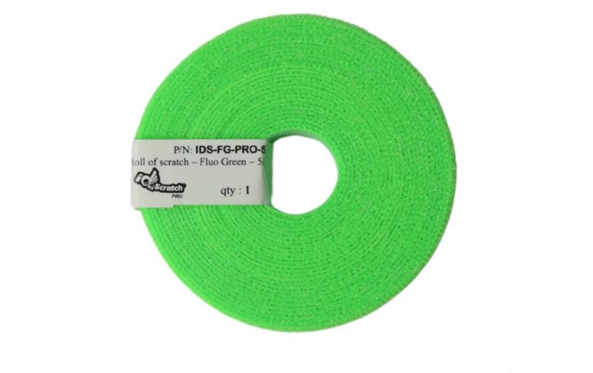 Patchsee Klettband-Rolle ID SCRATCH PRO Neongrün – Klettband-Rolle von Patchsee