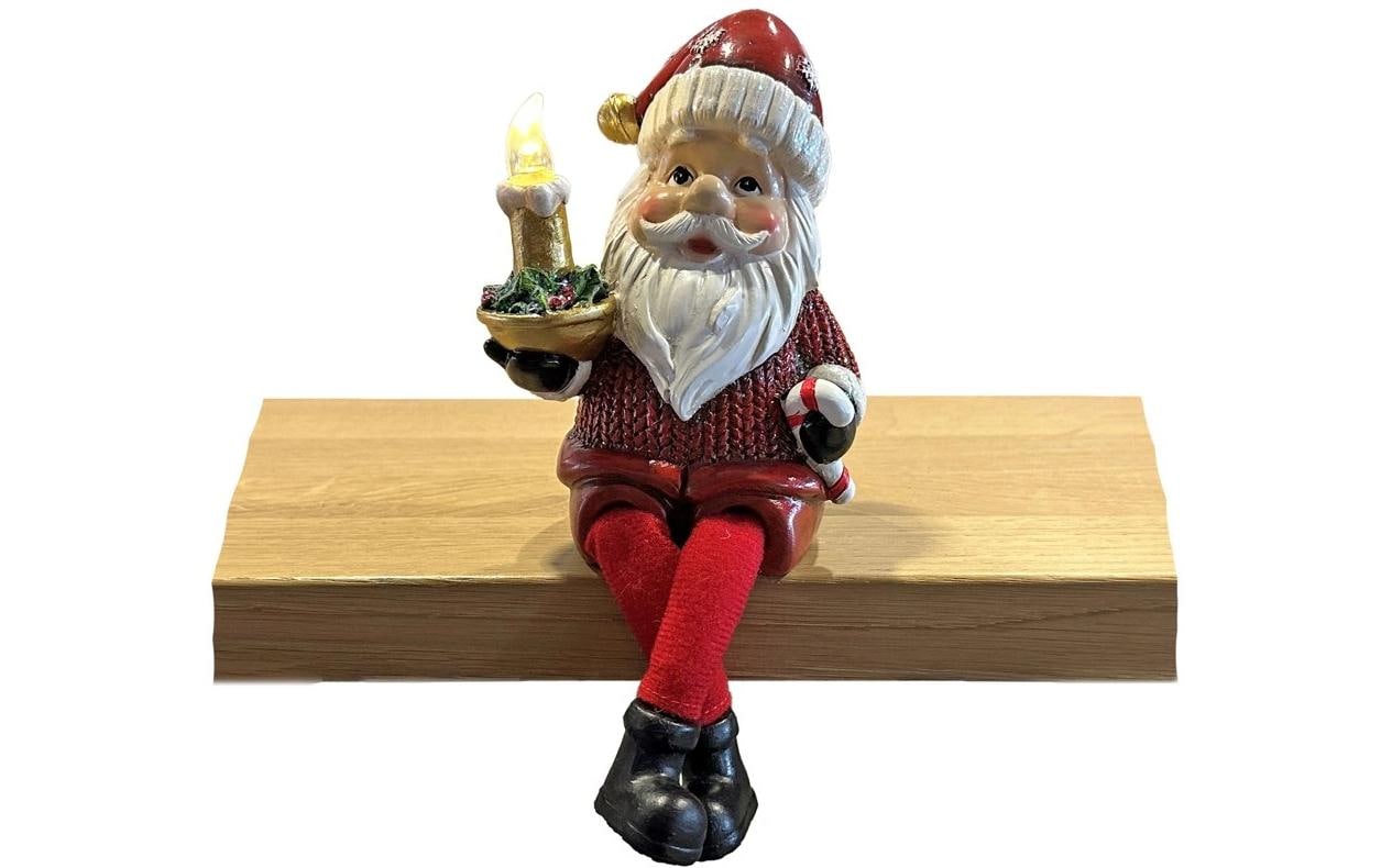 Dameco LED-Figur Santa Kantenhocker, Polyresin, 7 x 10…