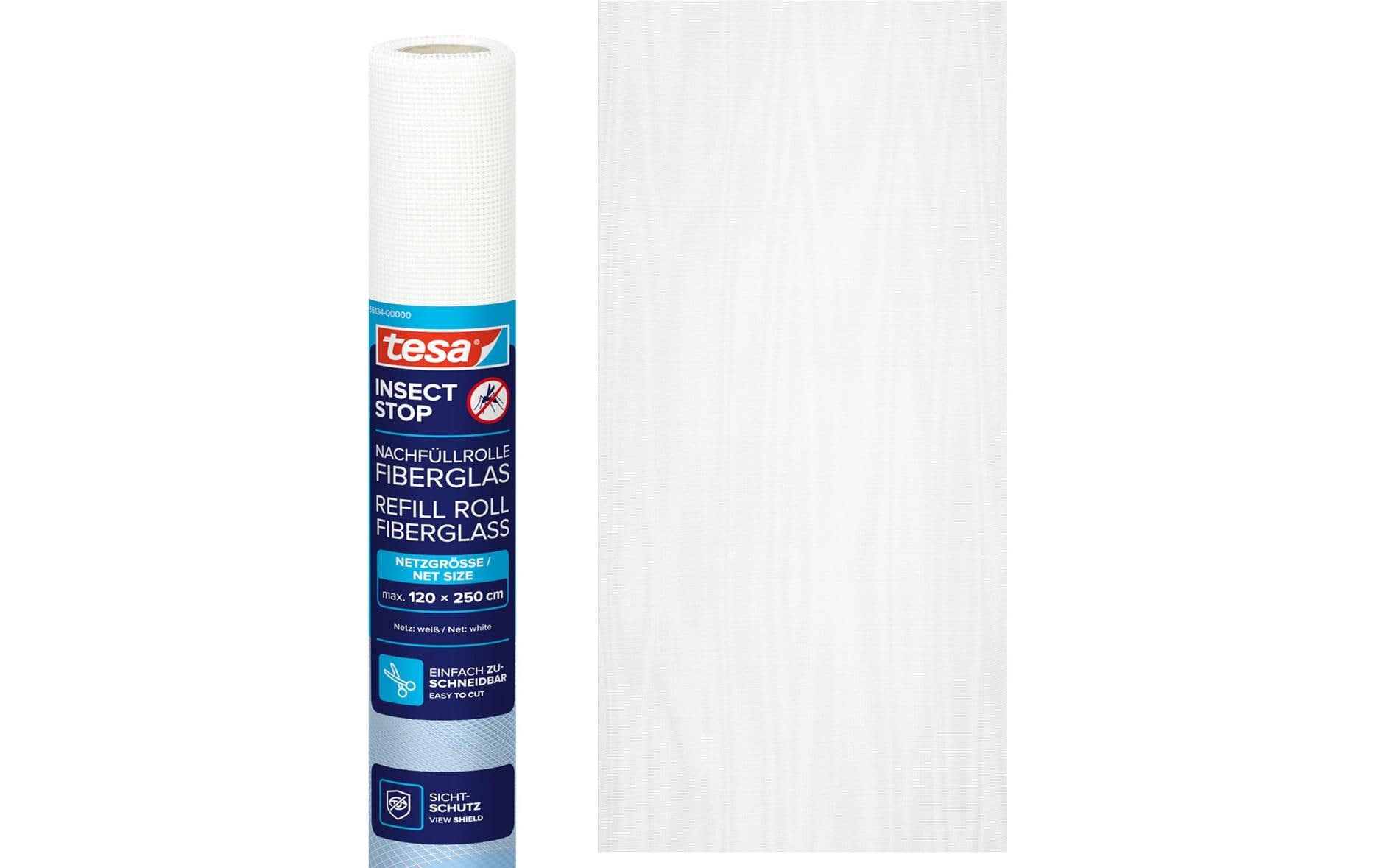 tesa Ersatzrolle Fiberglasgewebe Weiss 120 x 250 cm