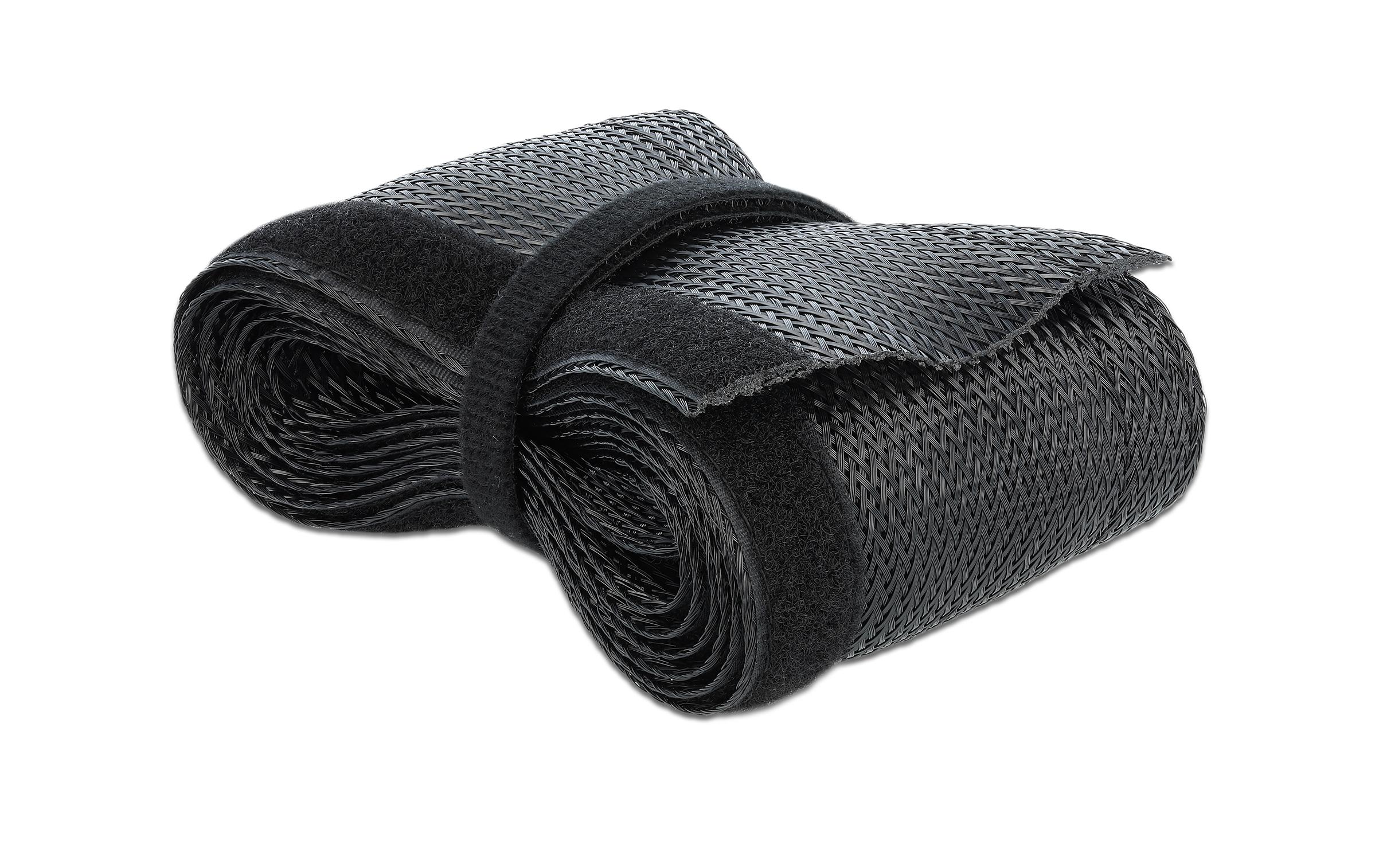 Delock Kabelschlauch 5mx32mm mit Klettverschluss Schwarz – Kabelschlauch von Delock