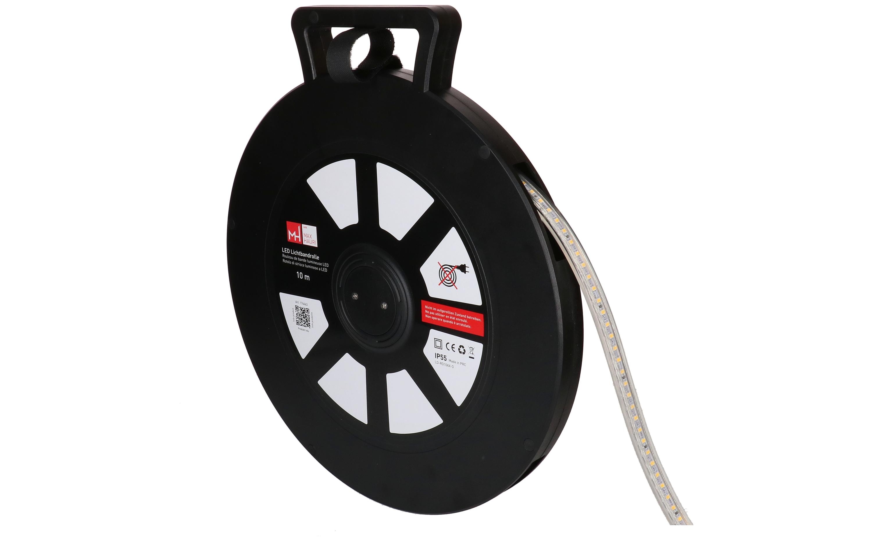 Max Hauri LED Lichtbandrolle 10m 2-seitig 360° 4000K 8600 lm IP55 – Zubehör für LED-Streifen von Max Hauri