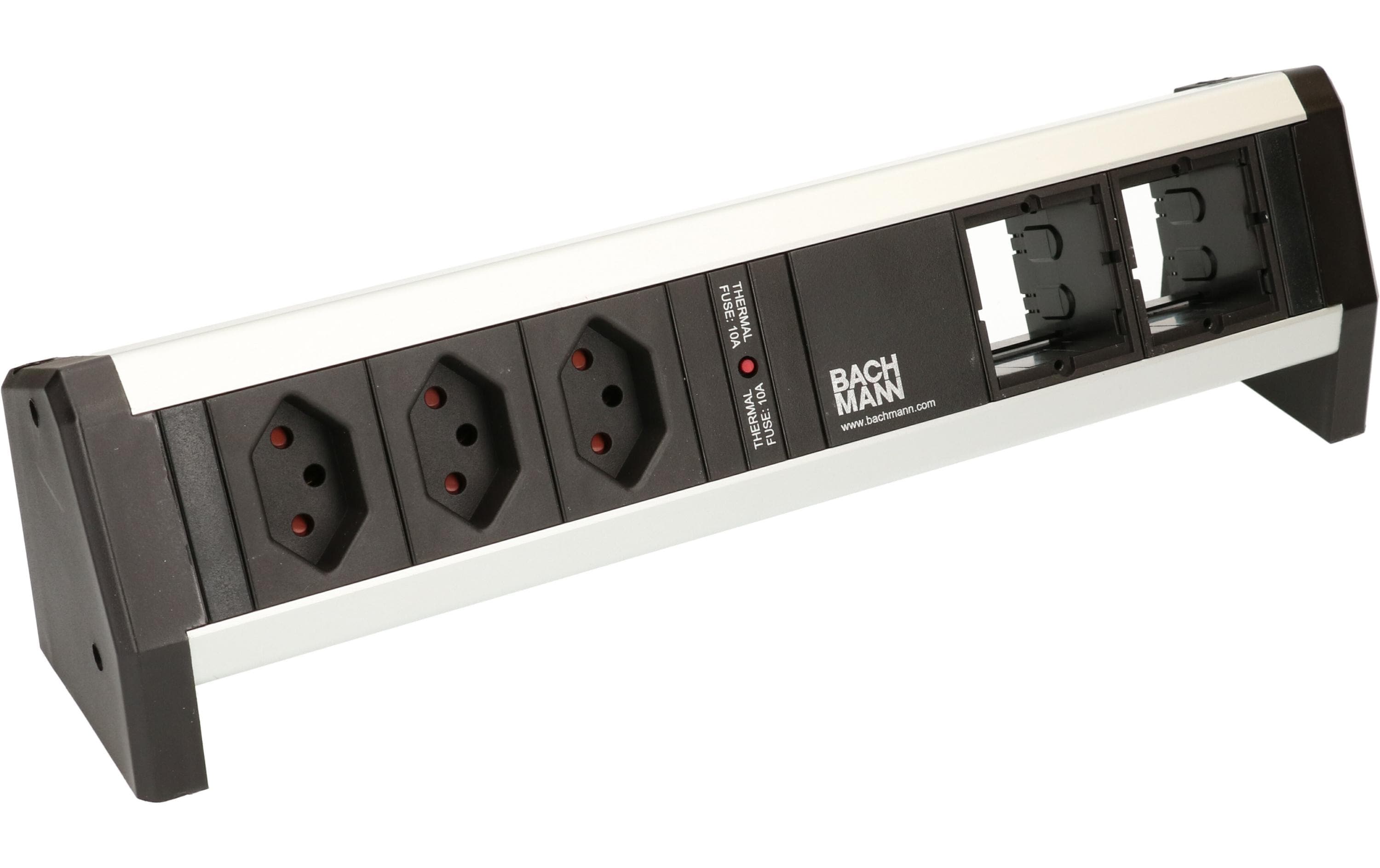 Bachmann Tischsteckdosenleiste DESK 1 3x T13, 2x ABD 3x T13 – 2x ABD – Tischsteckdosenleiste von Bachmann