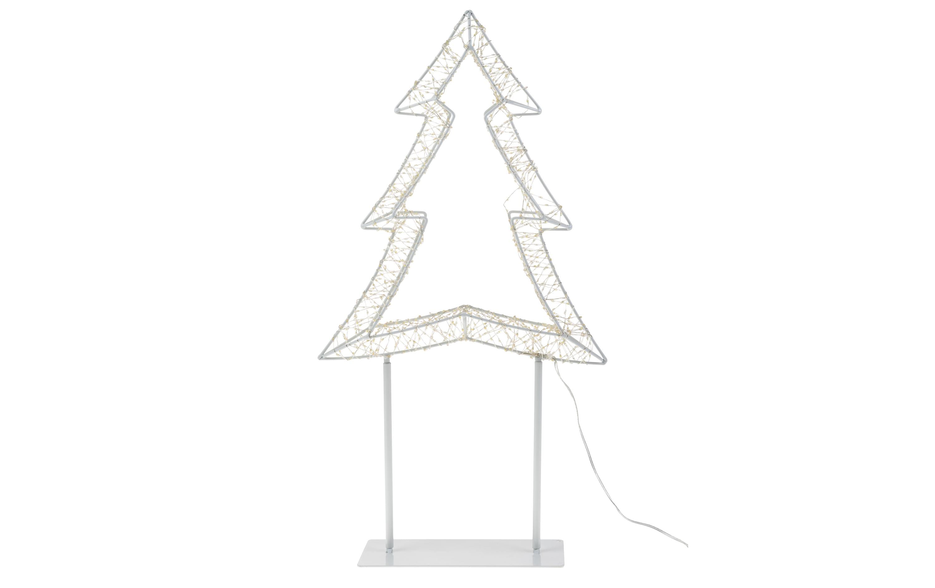 COCON LED-Tannenbaum 3D, Metall, klein – LED-Weihnachtsdeko für aussen von COCON