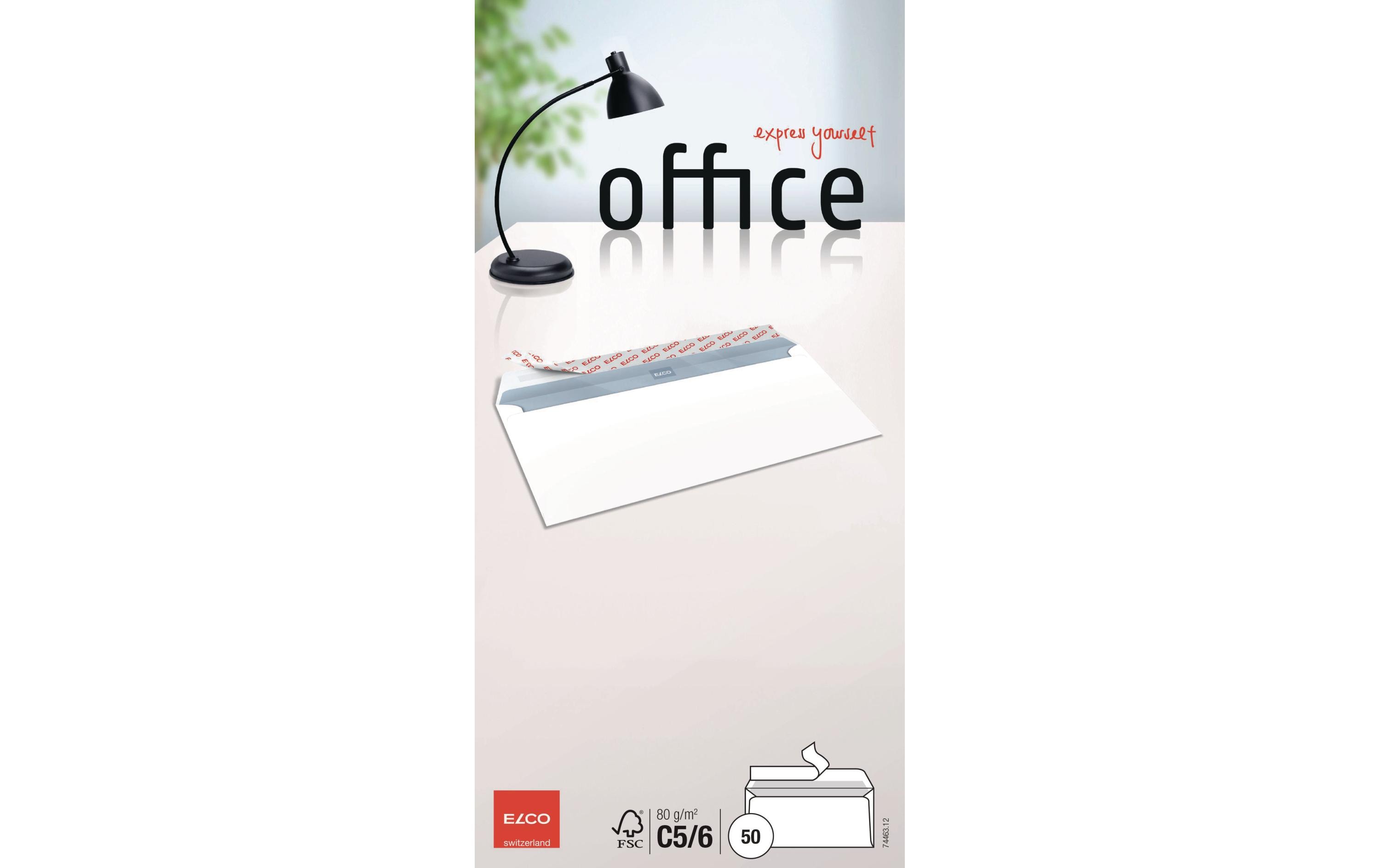 ELCO Couvert Office C5/6 ohne Fenster, 50 Stück – Couvert von ELCO