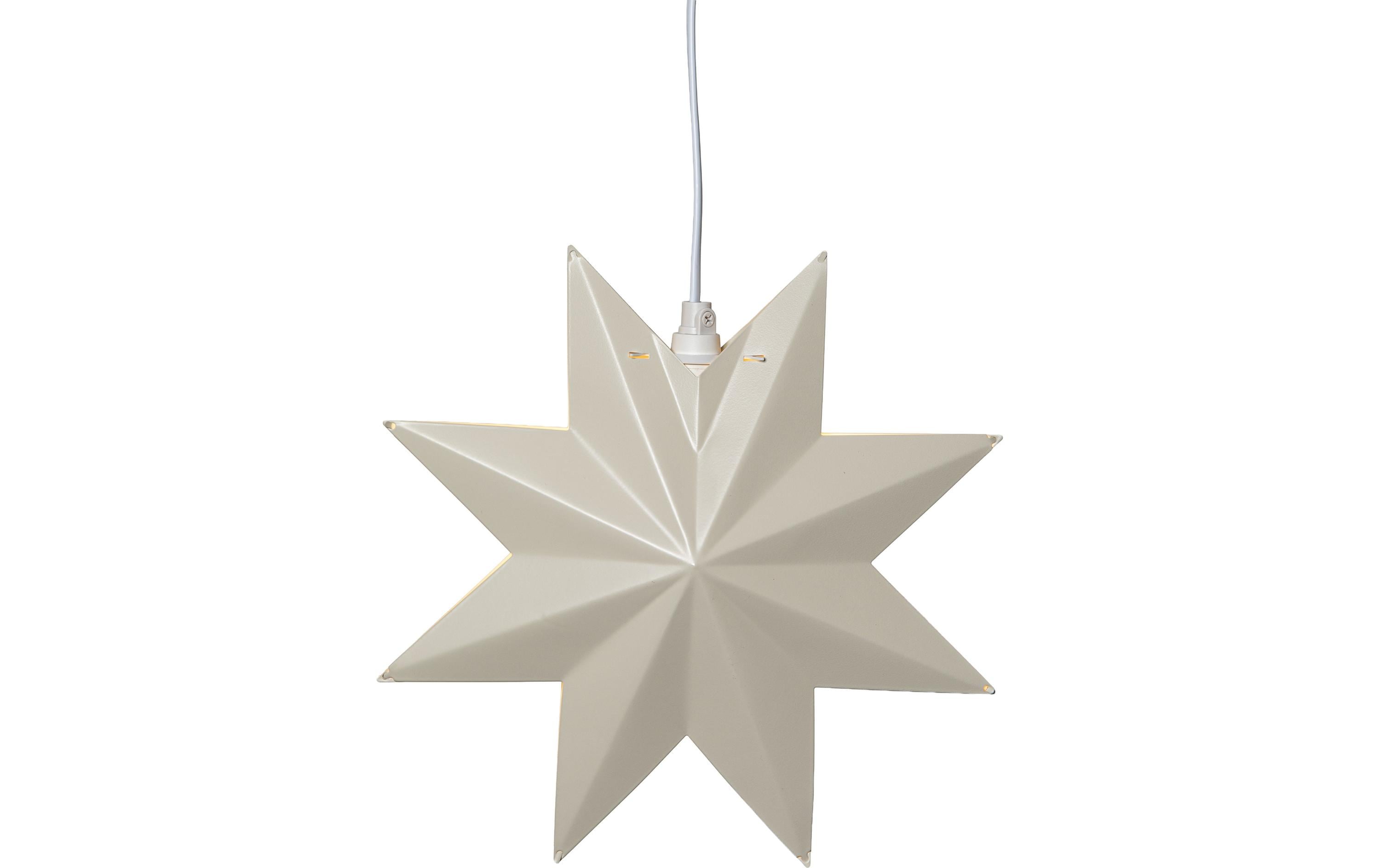 Star Trading Metall Stern Classic Indoor, Beige, 28.00 cm Höhe