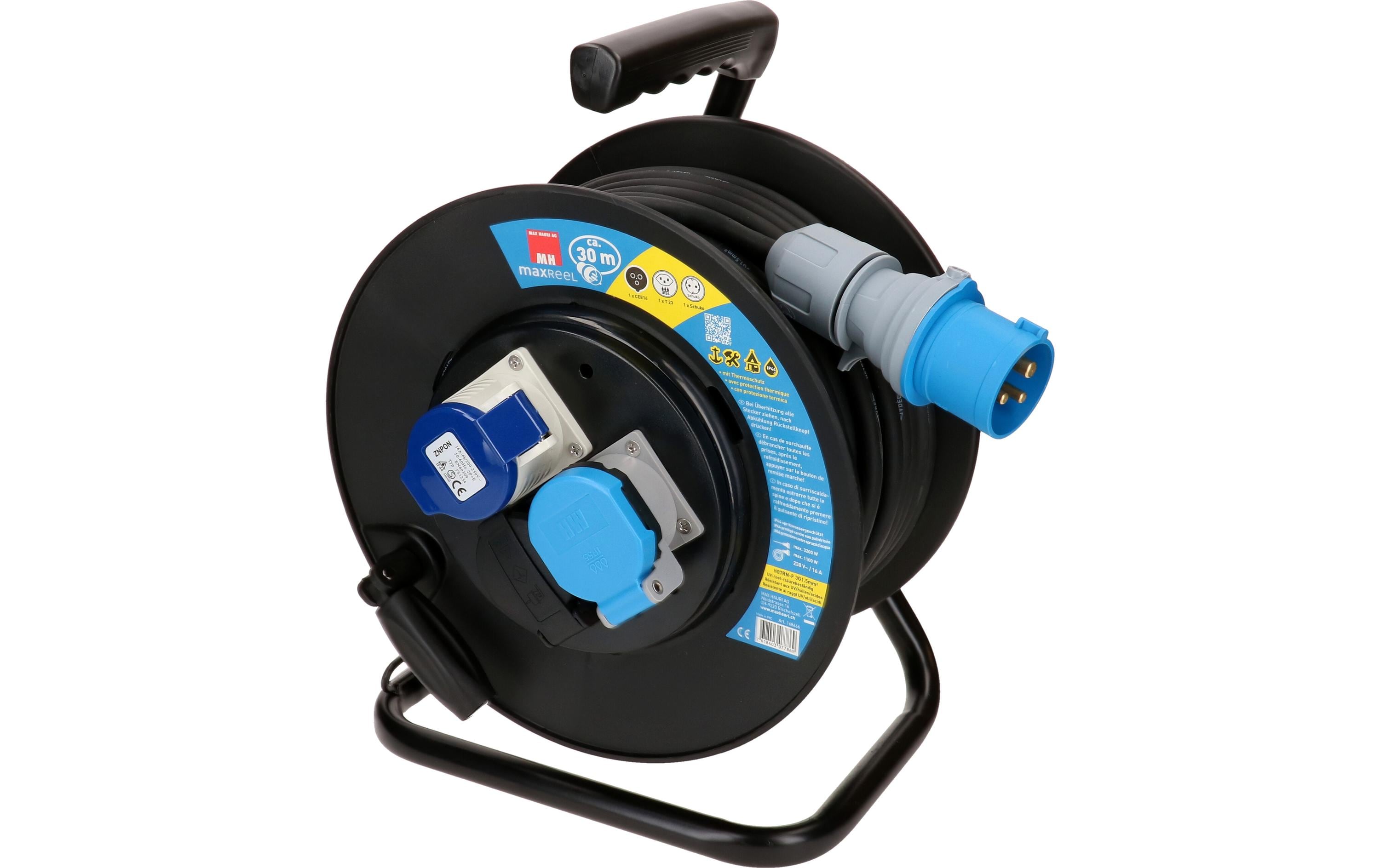Max Hauri Kabelrolle 30 m, Schwarz – Kabelrolle von Max Hauri