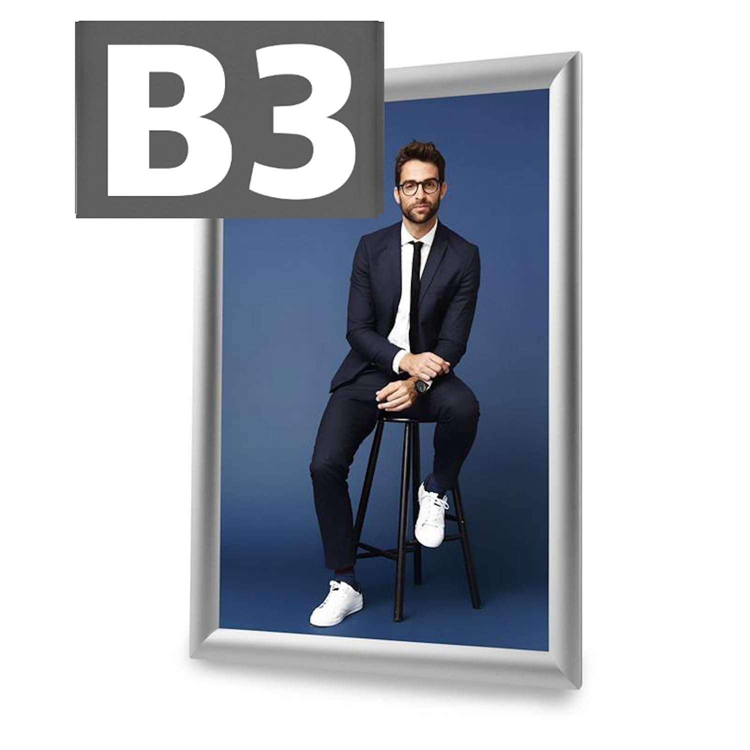 Klapprahmen Standard B3 (silberN)