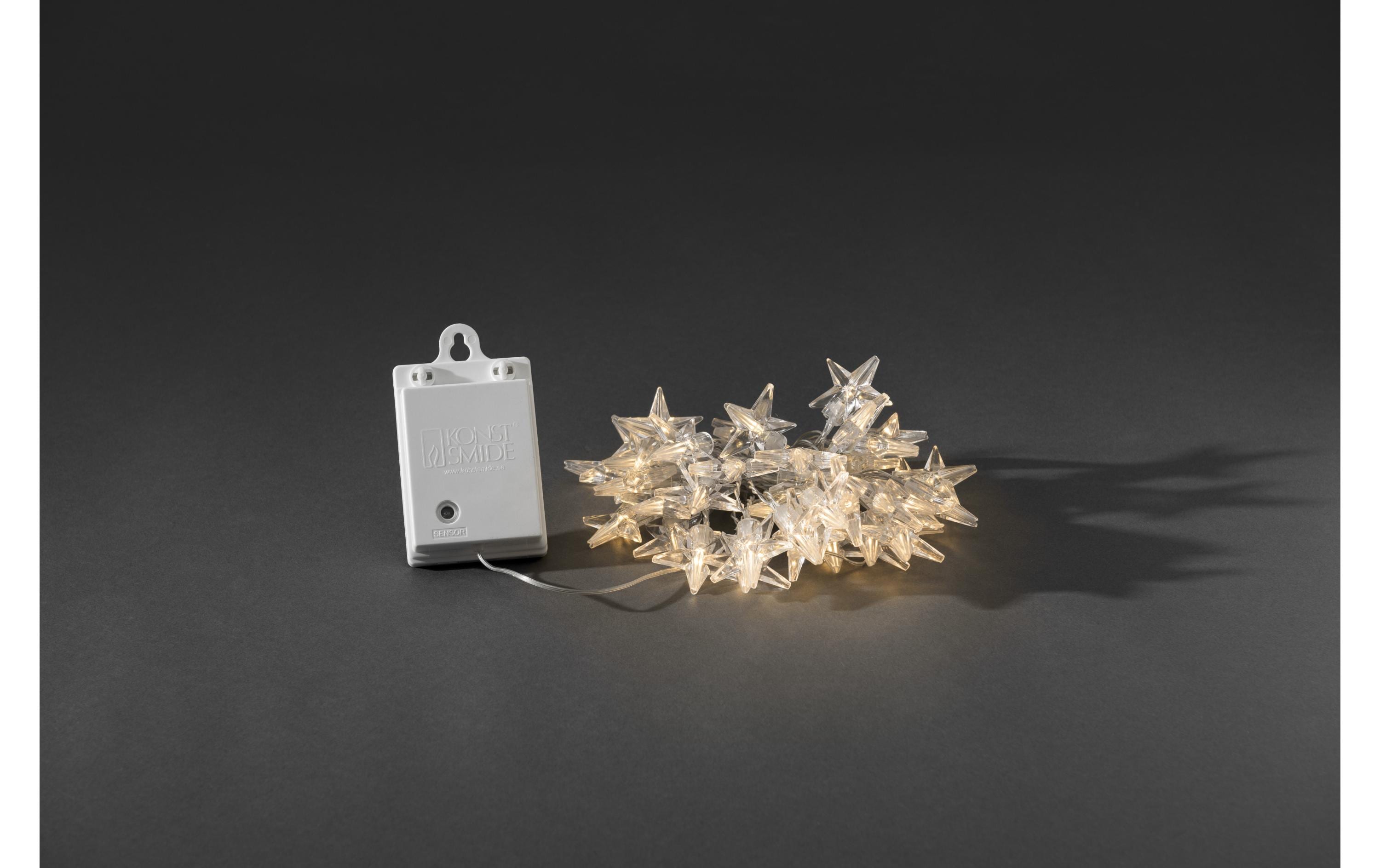 Konstsmide LED-Lichterkette 3.9 m Weiss, Dämmerungssensor, Outdoor