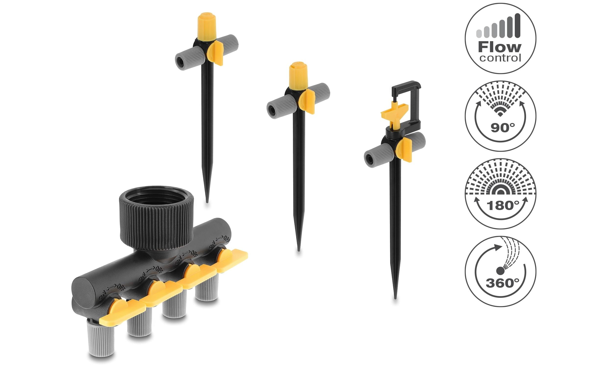 Delock Sprinklerstecker T-Form Set , 4-Wegeverteiler