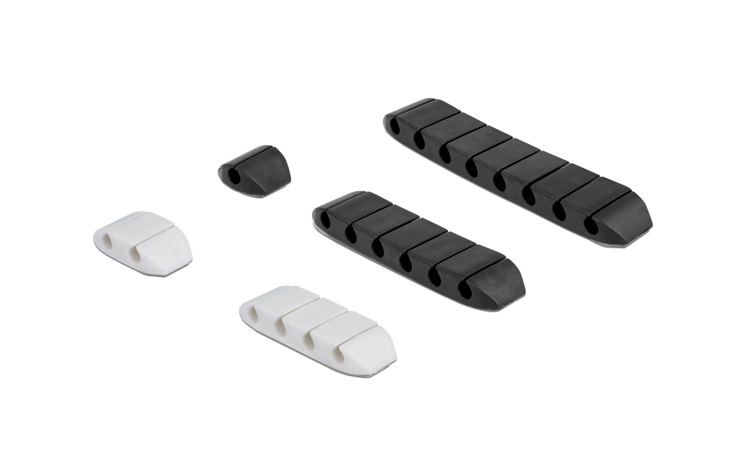 Delock Kabelhalter trapezförmig Kombi Set 10 Stück – Kabelhalter von Delock