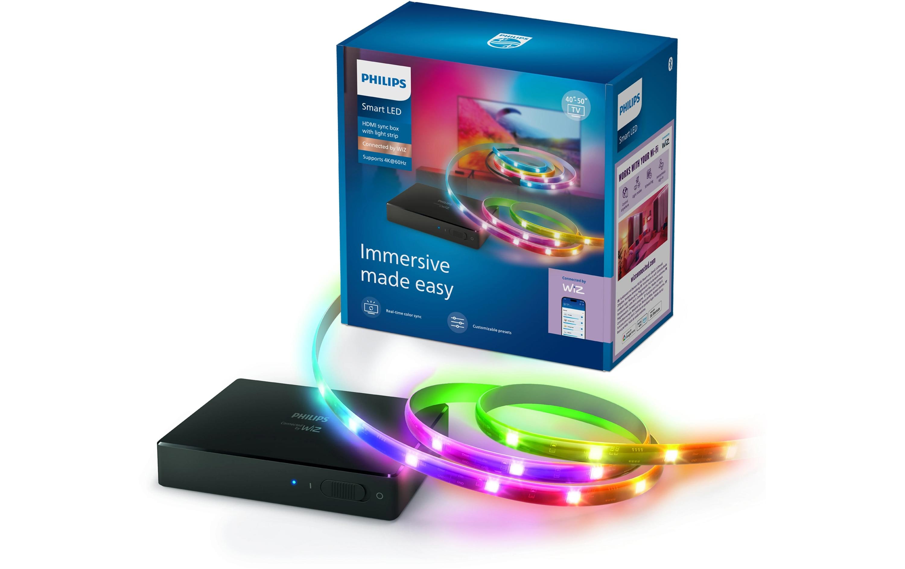 Philips Smart Lighting HDMI 2.0 Sync Box 40-50, Schwarz, EU – Zubehör für LED-Streifen von Philips Smart Lighting