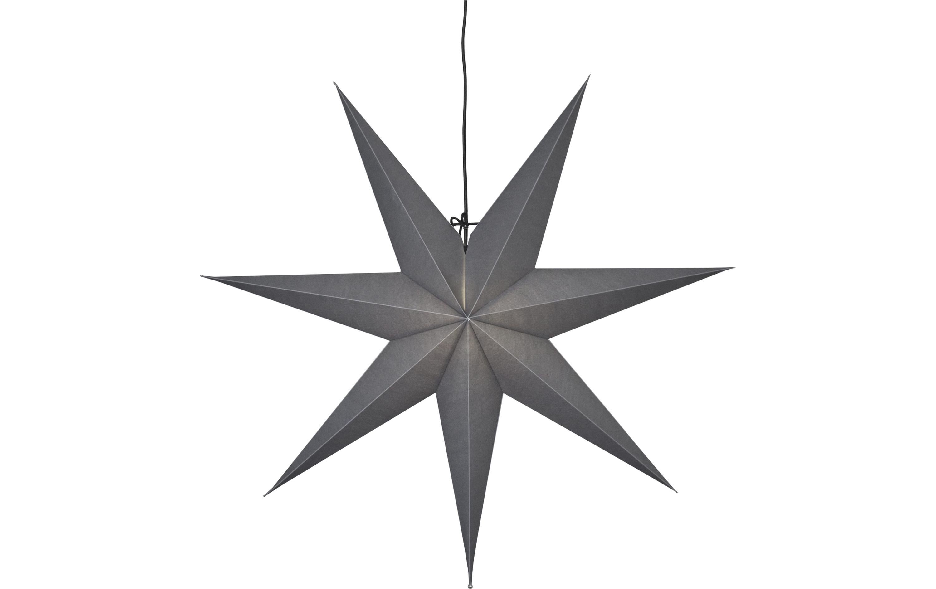 Star Trading LED-Stern Ozen Grau, 70 cm – LED-Weihnachtsdeko von Star Trading