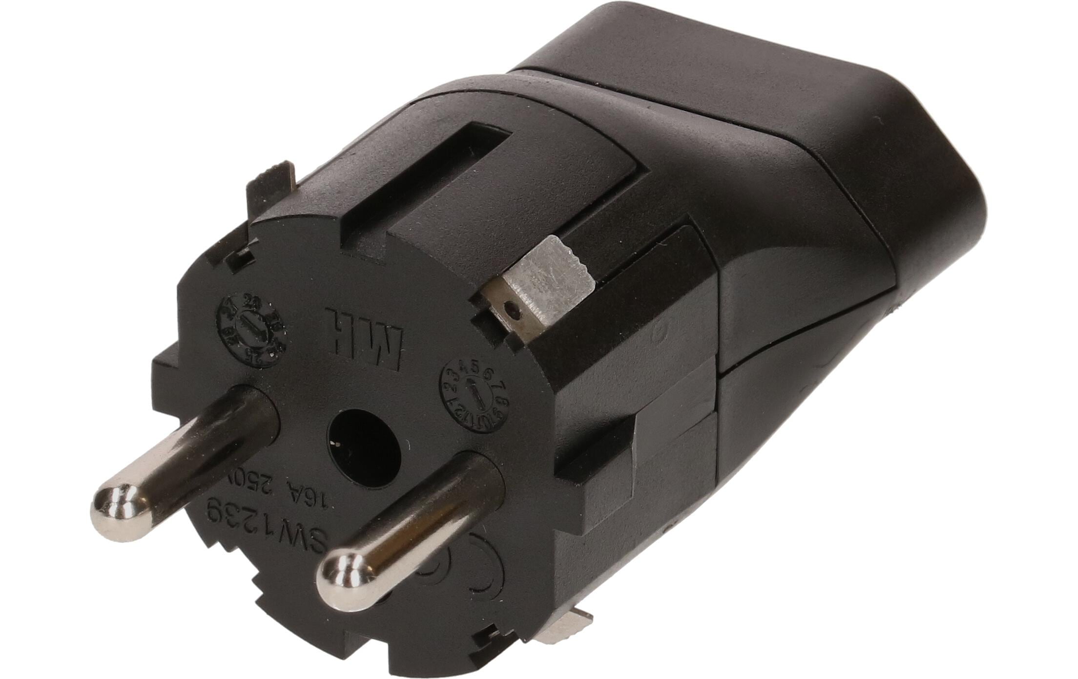 Max Hauri Fixadapter Schuko – Typ 21 für Power Stations schwarz – Fixadapter von Max Hauri